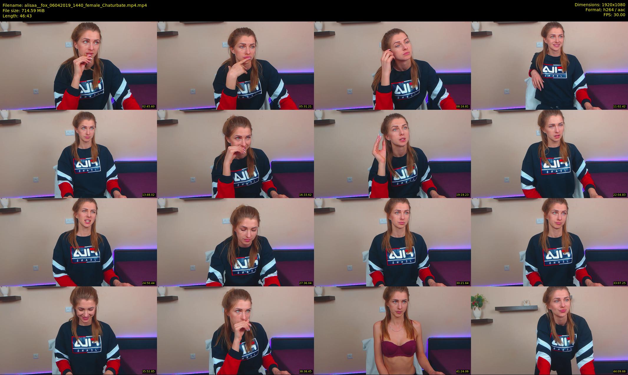 alisaa__fox — 47 minute Chaturbate female cam show recording, 1080p, Apr 6, 2019