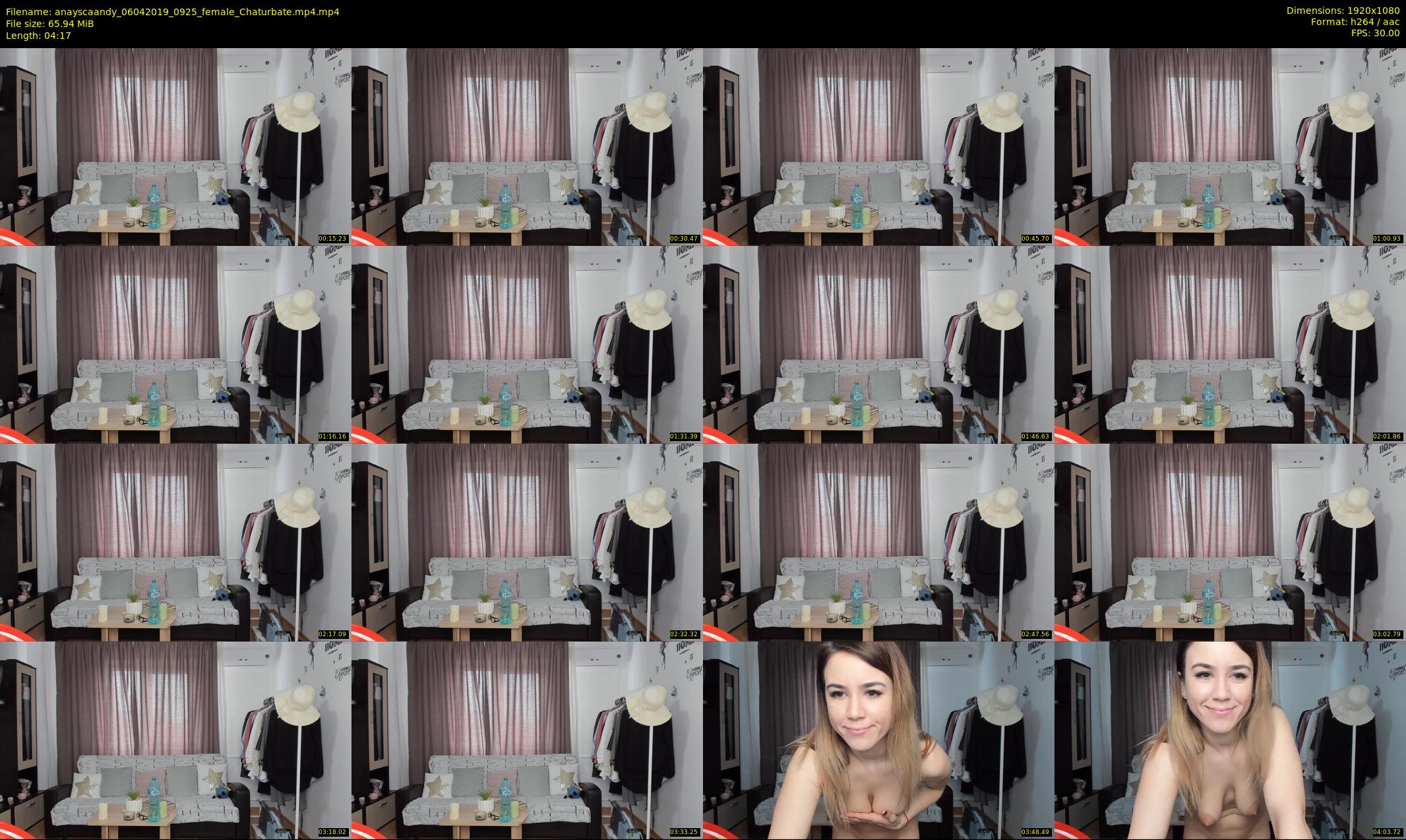 anayscaandy — 5 minute Chaturbate female cam show recording, 1080p, Apr 6, 2019