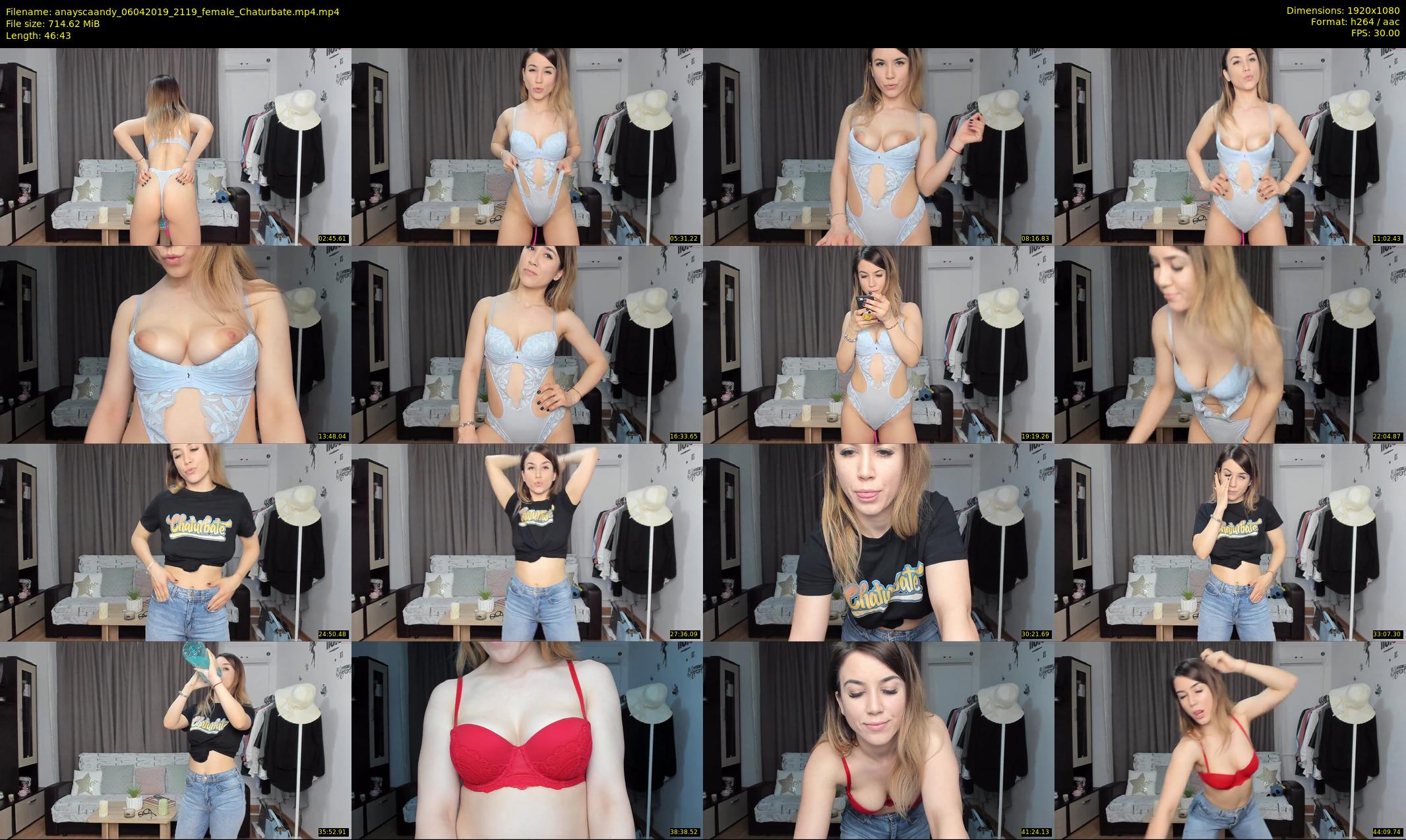 anayscaandy — 47 minute Chaturbate female cam show recording, 1080p, Apr 6, 2019