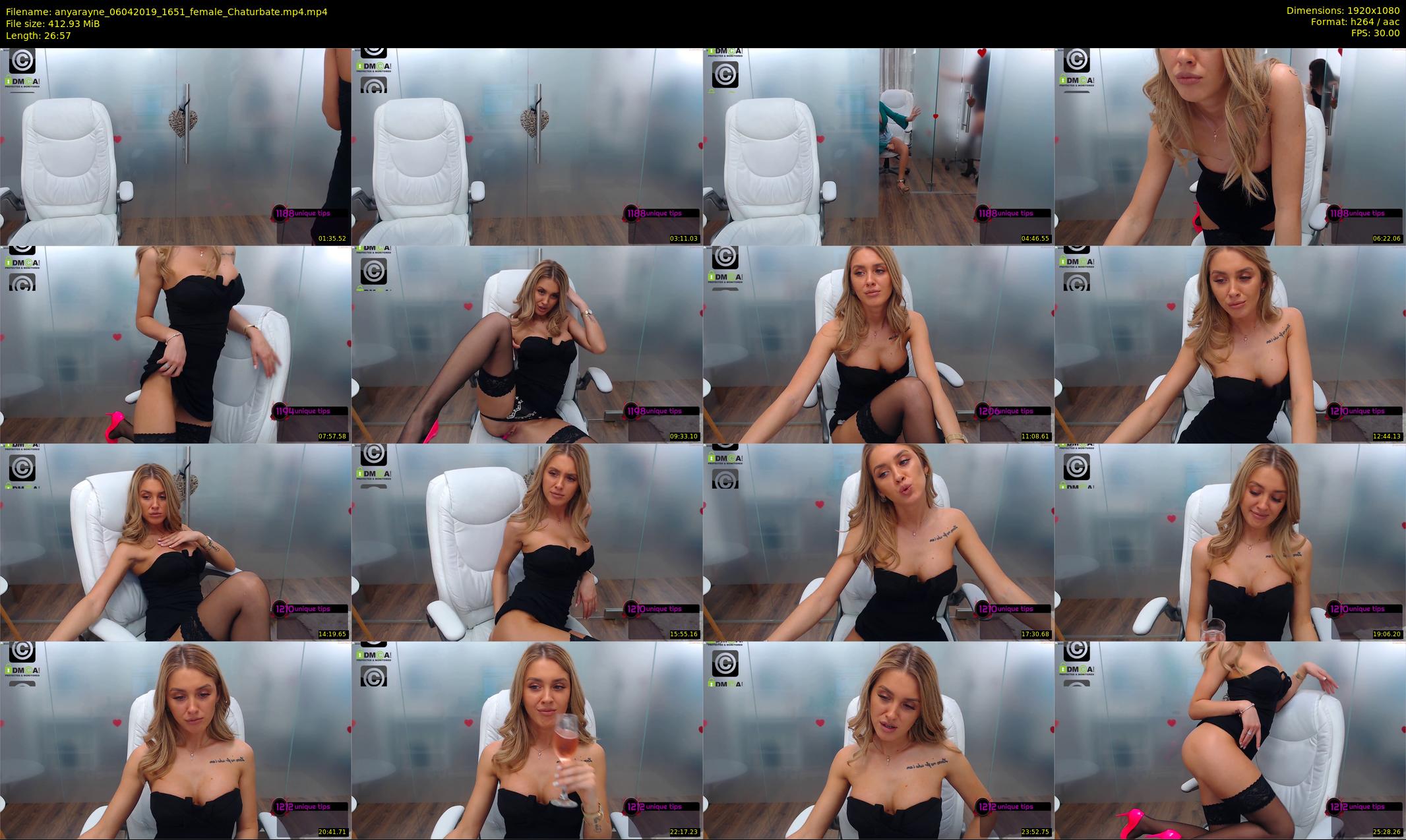 anyarayne — 27 minute Chaturbate female cam show recording, 1080p, Apr 6, 2019