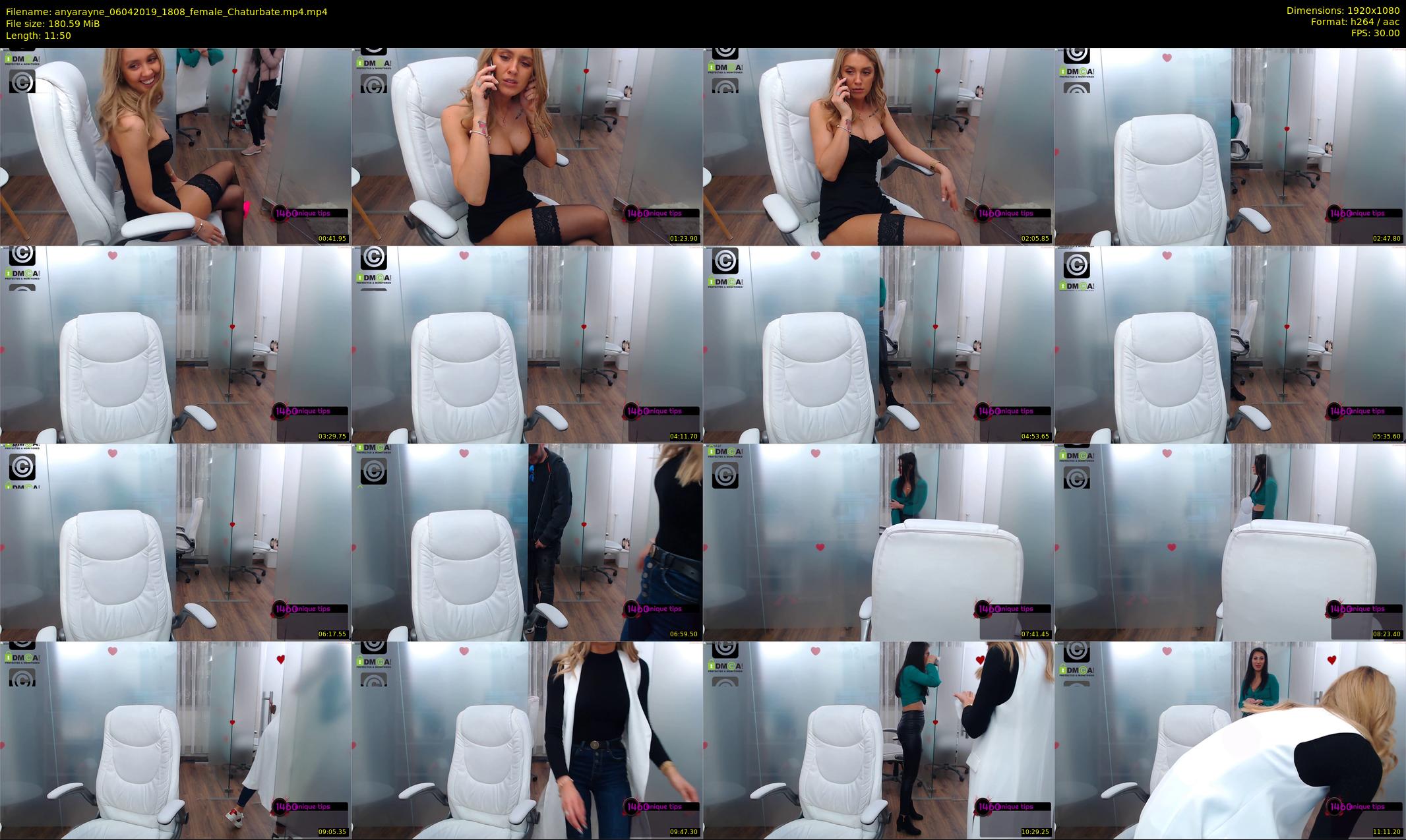 anyarayne — 12 minute Chaturbate female cam show recording, 1080p, Apr 6, 2019