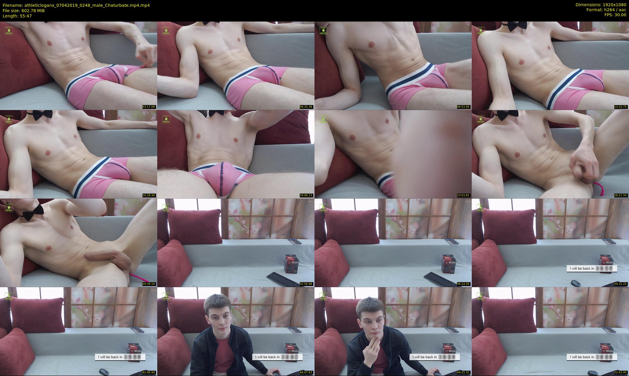 athleticloganx — 56 minute Chaturbate male cam show recording, 1080p, Apr 7, 2019
