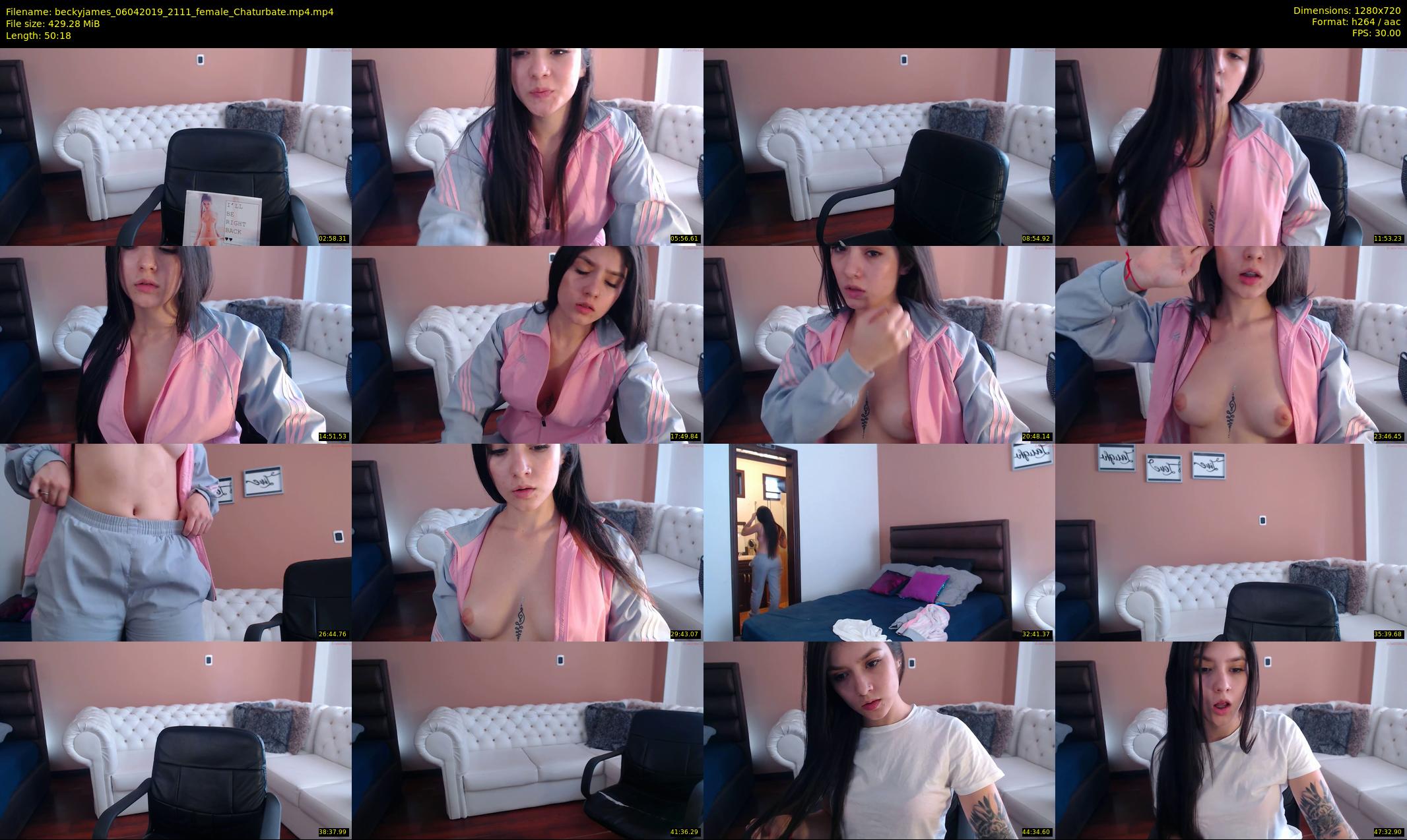 beckyjames — 51 minute Chaturbate female cam show recording, 720p, Apr 6, 2019