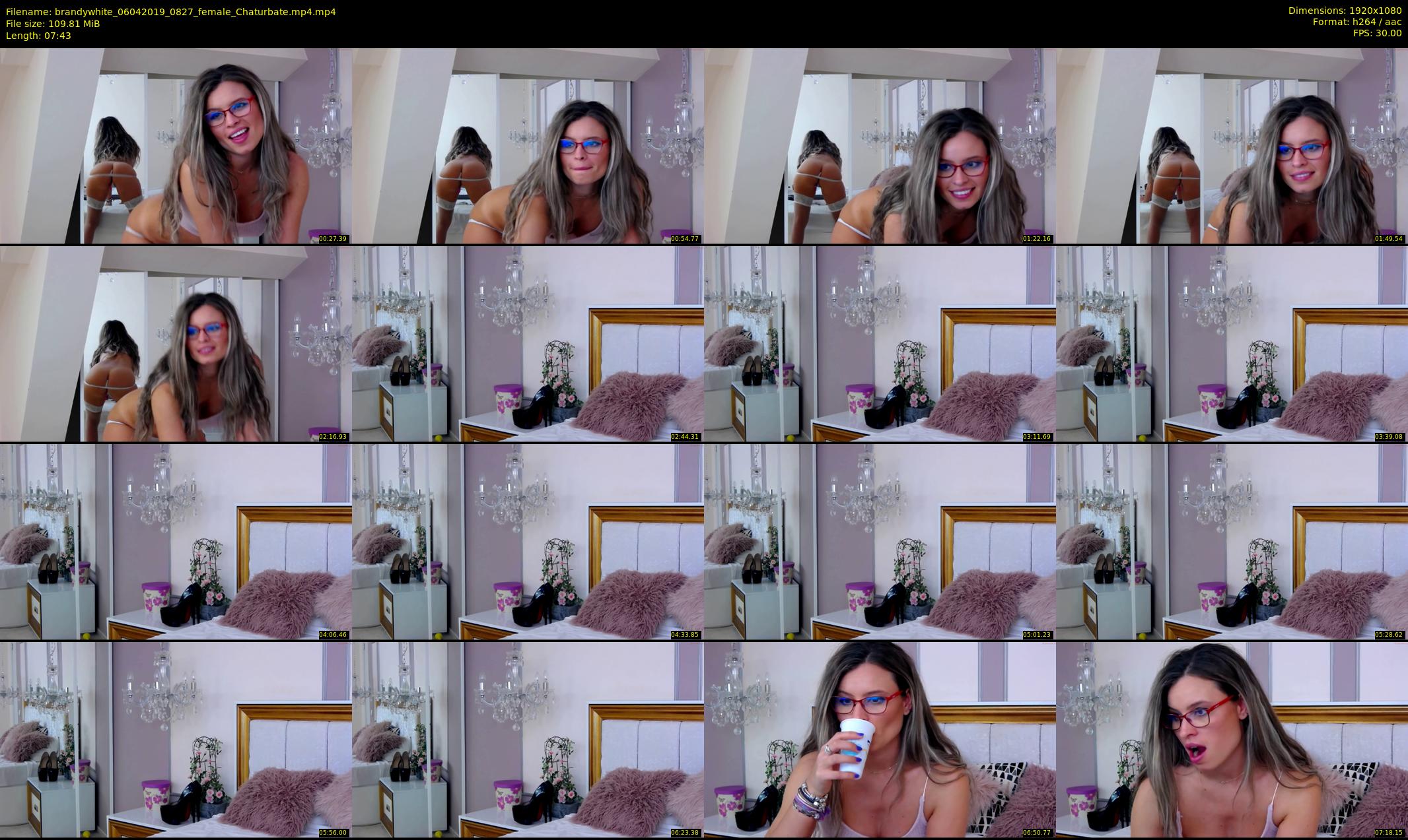 brandywhite — 8 minute Chaturbate female cam show recording, 1080p, Apr 6, 2019