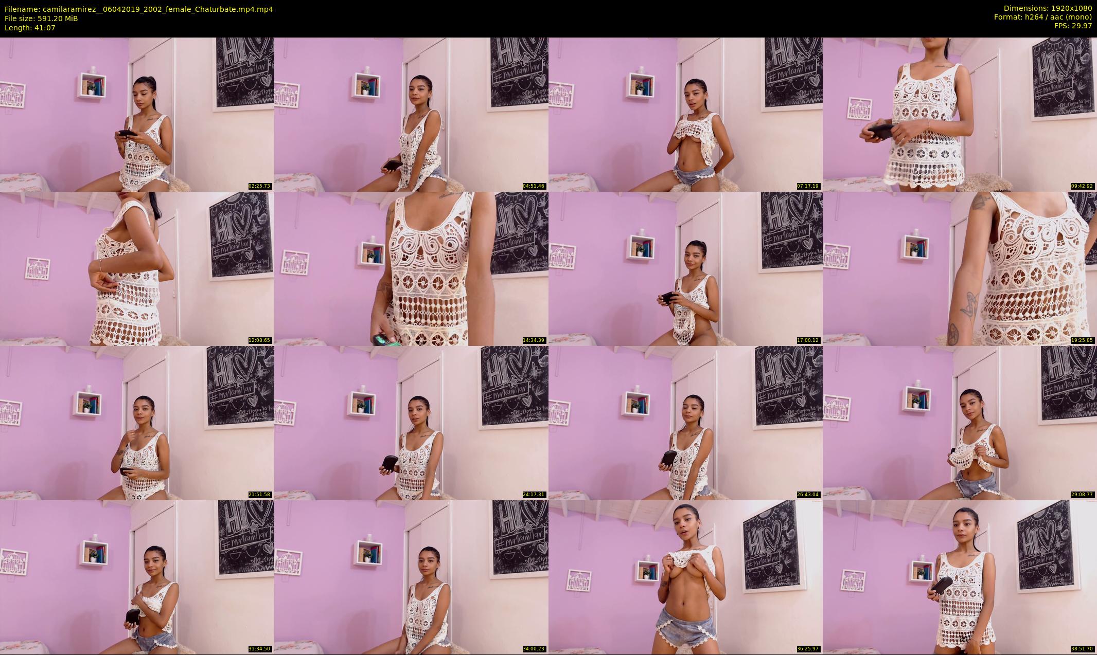 camilaramirez_ — 42 minute Chaturbate female cam show recording, 1080p, Apr 6, 2019