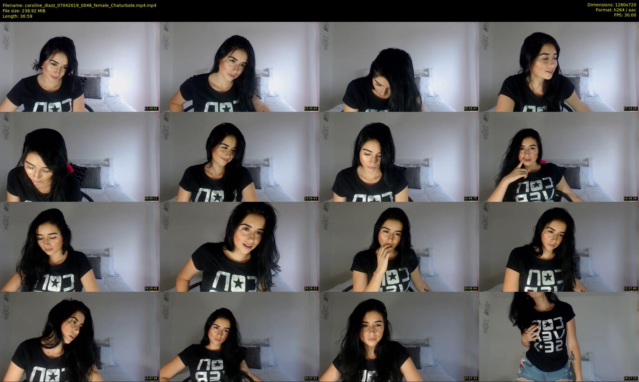caroline_diazz — 31 minute Chaturbate female cam show recording, 720p, Apr 7, 2019