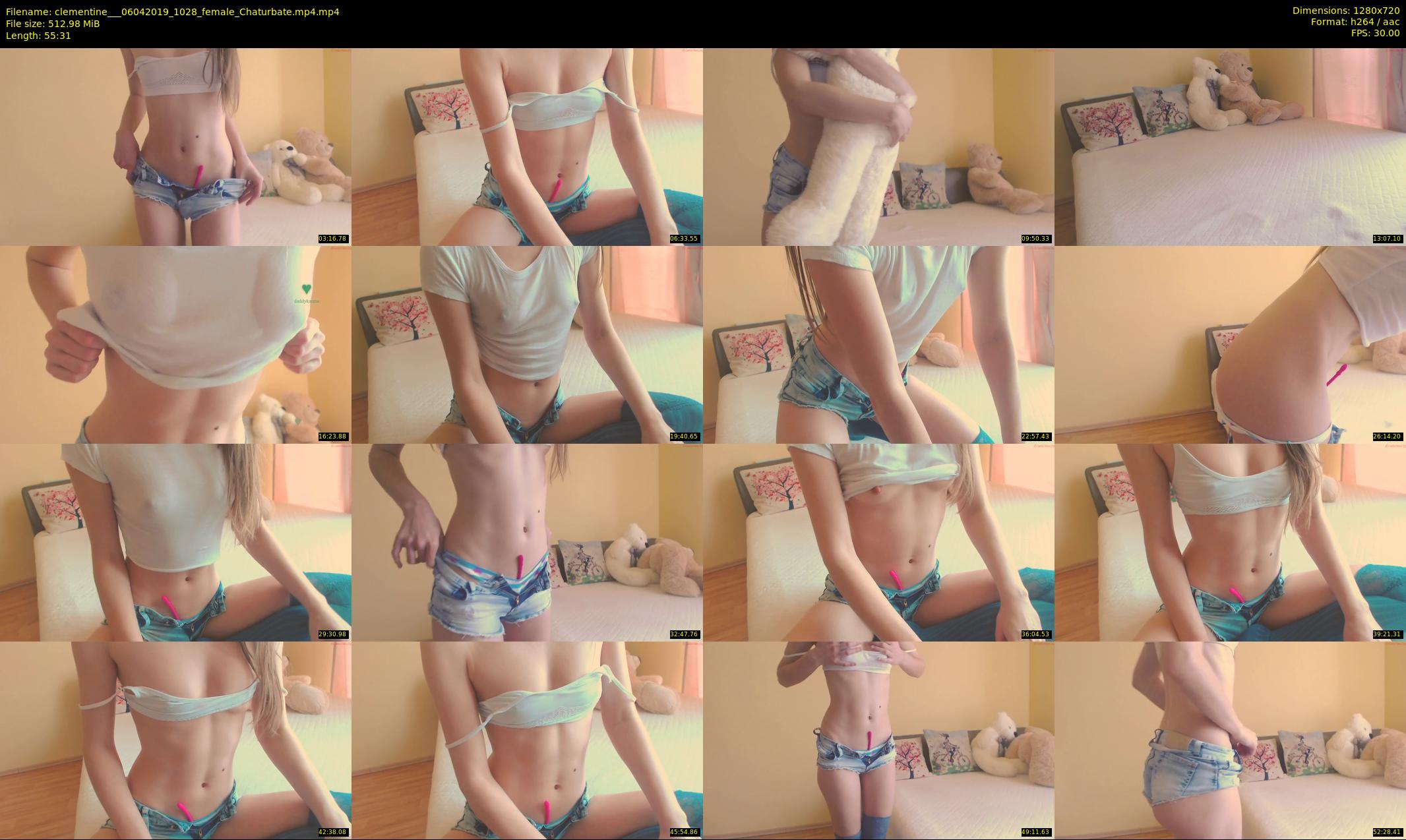 clementine__ — 56 minute Chaturbate female cam show recording, 720p, Apr 6, 2019