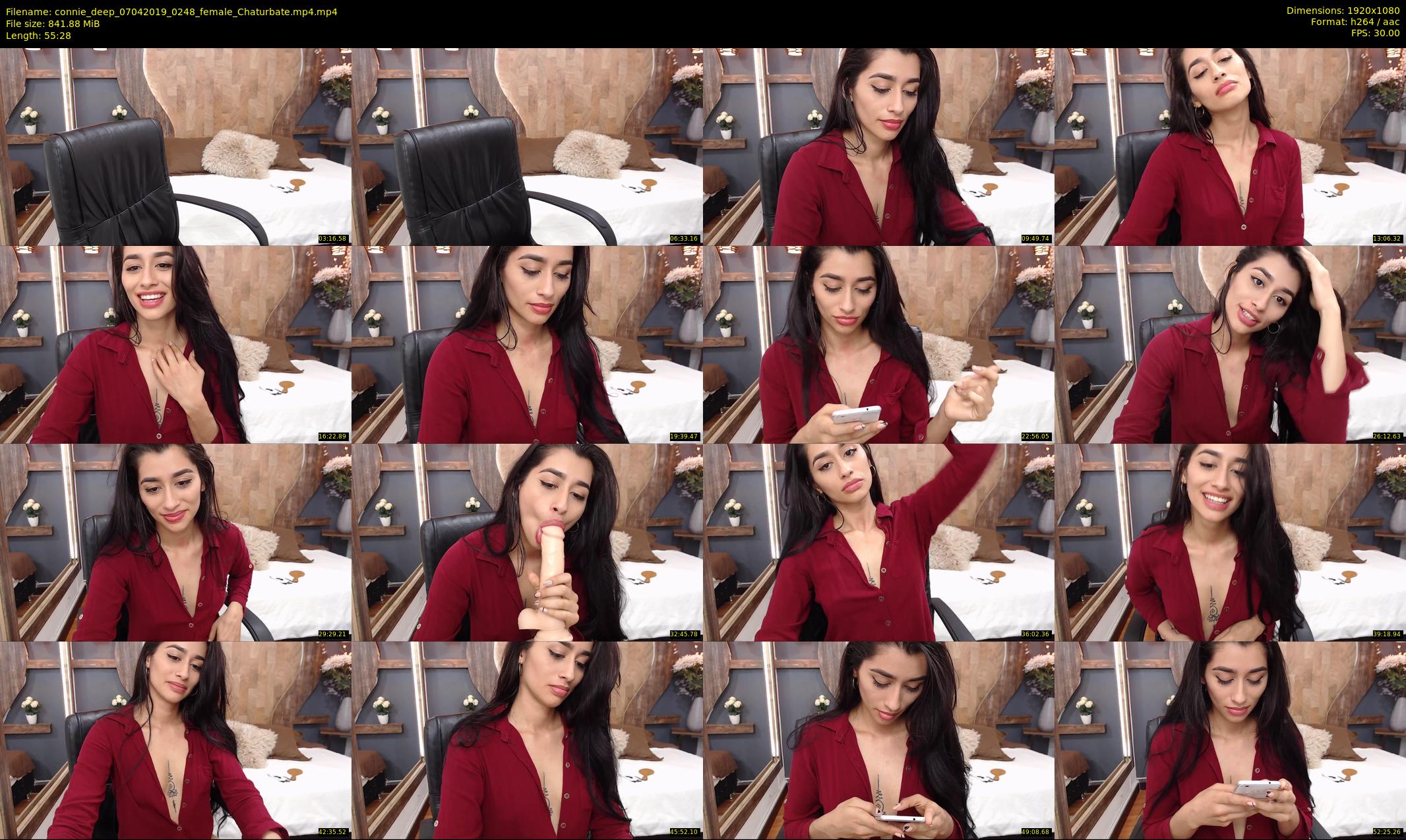 connie_deep — 56 minute Chaturbate female cam show recording, 1080p, Apr 7, 2019