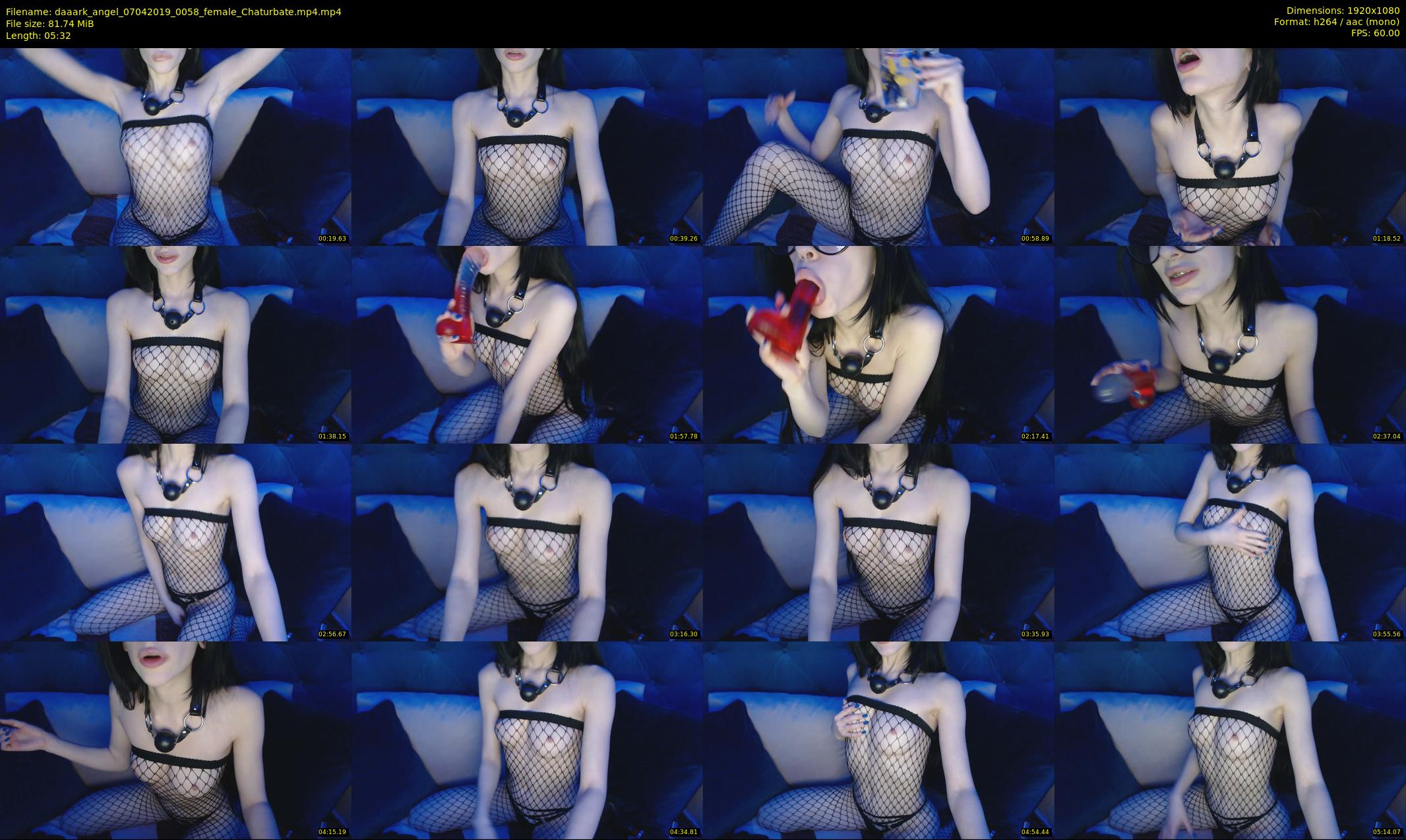 daaark_angel — 6 minute Chaturbate female cam show recording, 1080p, Apr 7, 2019