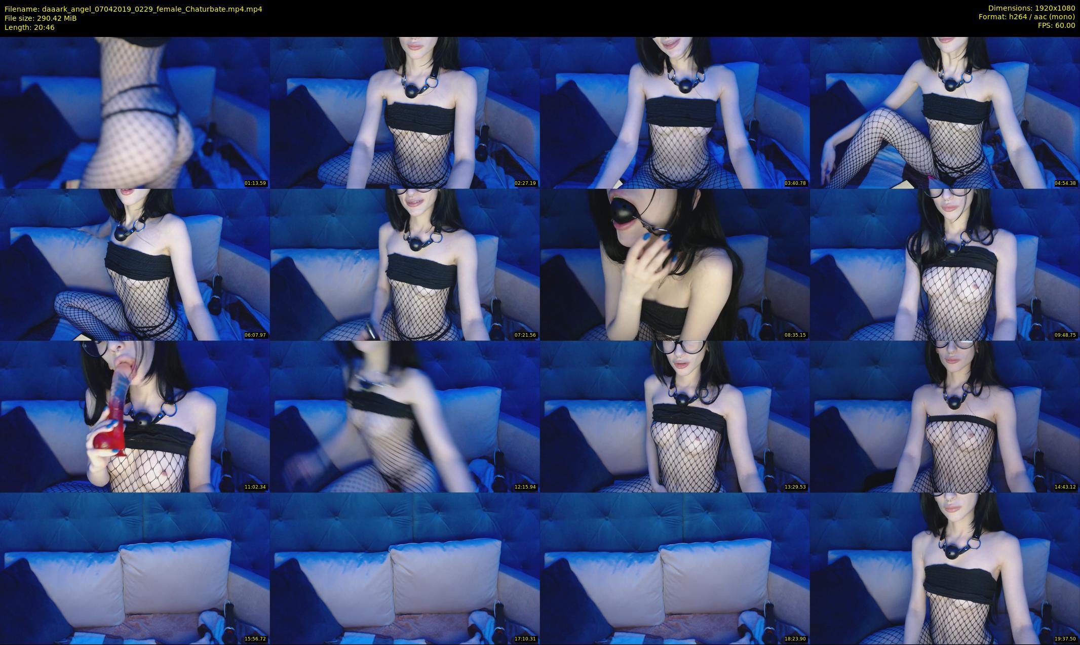 daaark_angel — 21 minute Chaturbate female cam show recording, 1080p, Apr 7, 2019
