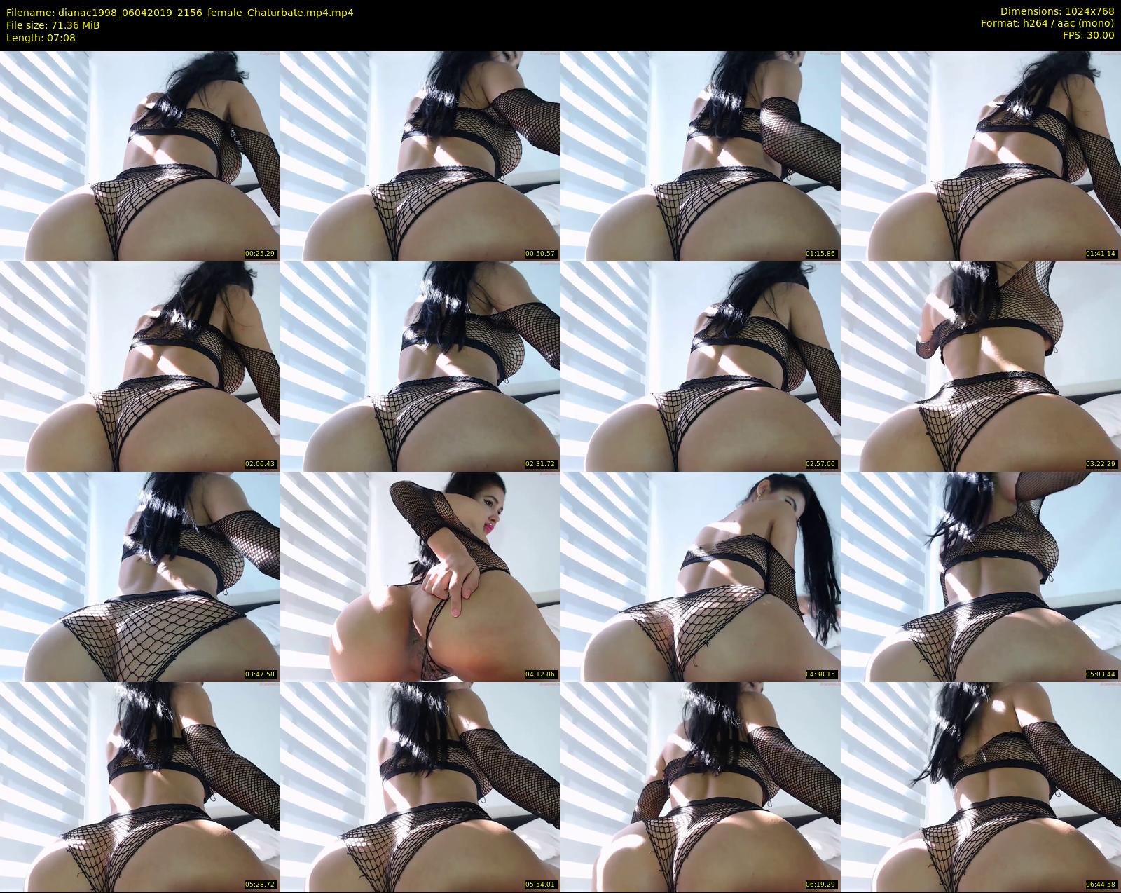 dianac1998 — 8 minute Chaturbate female cam show recording, 720p, Apr 6, 2019