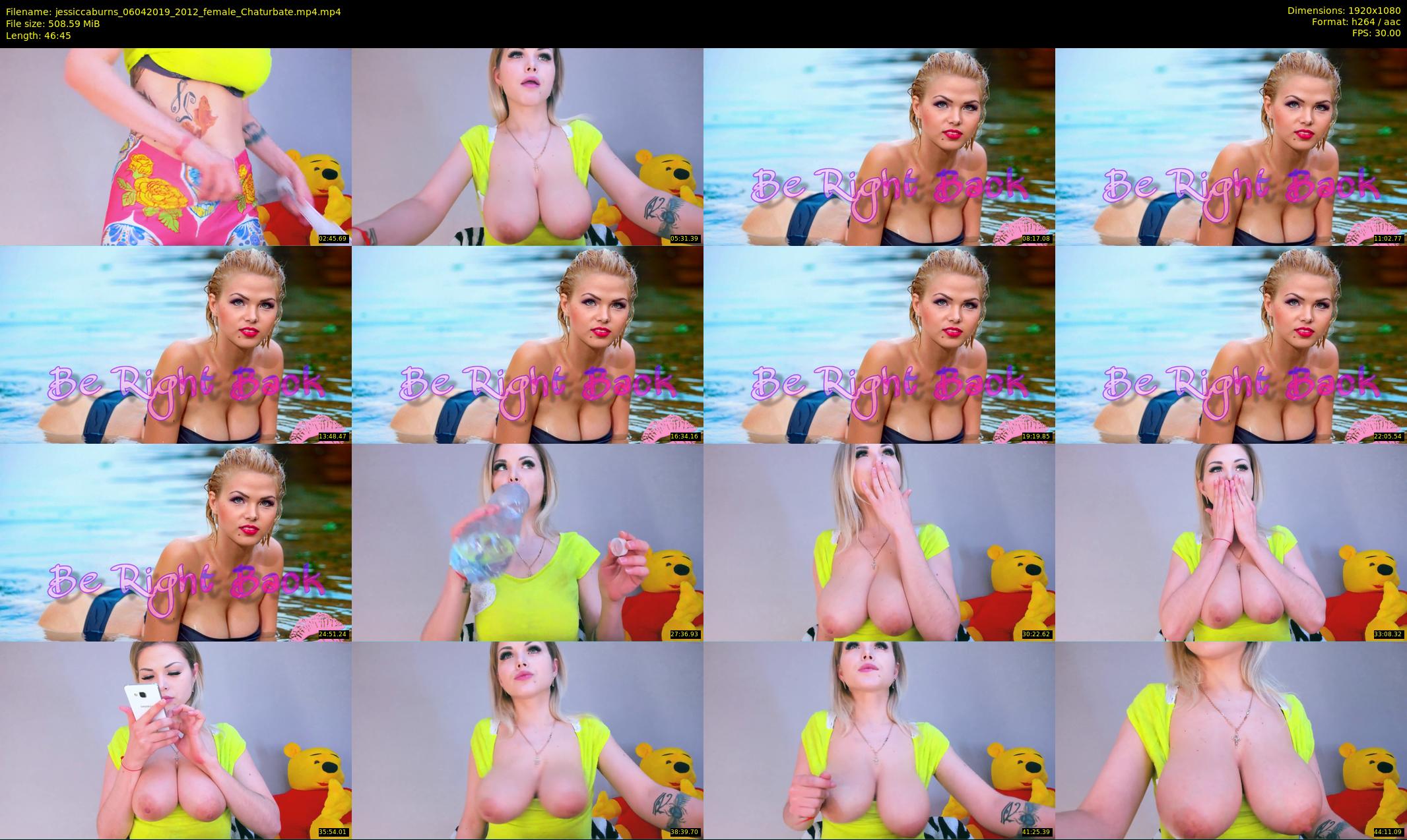 jessiccaburns — 47 minute Chaturbate female cam show recording, 1080p, Apr 6, 2019