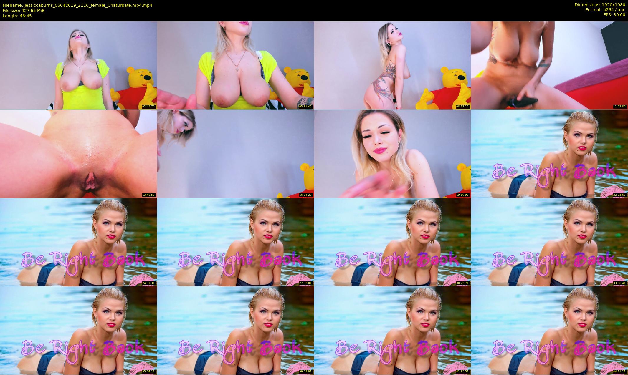 jessiccaburns — 47 minute Chaturbate female cam show recording, 1080p, Apr 6, 2019