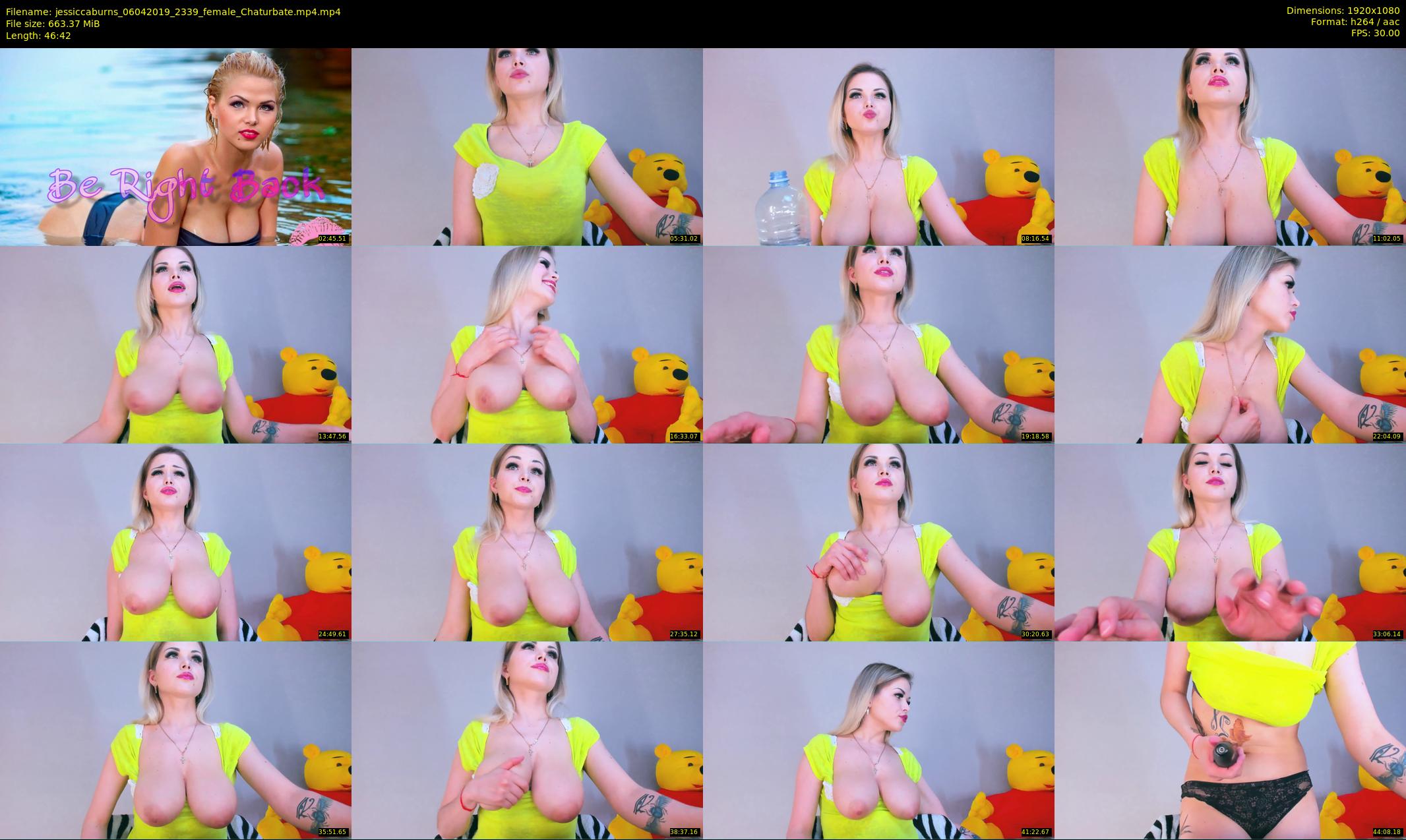 jessiccaburns — 47 minute Chaturbate female cam show recording, 1080p, Apr 6, 2019