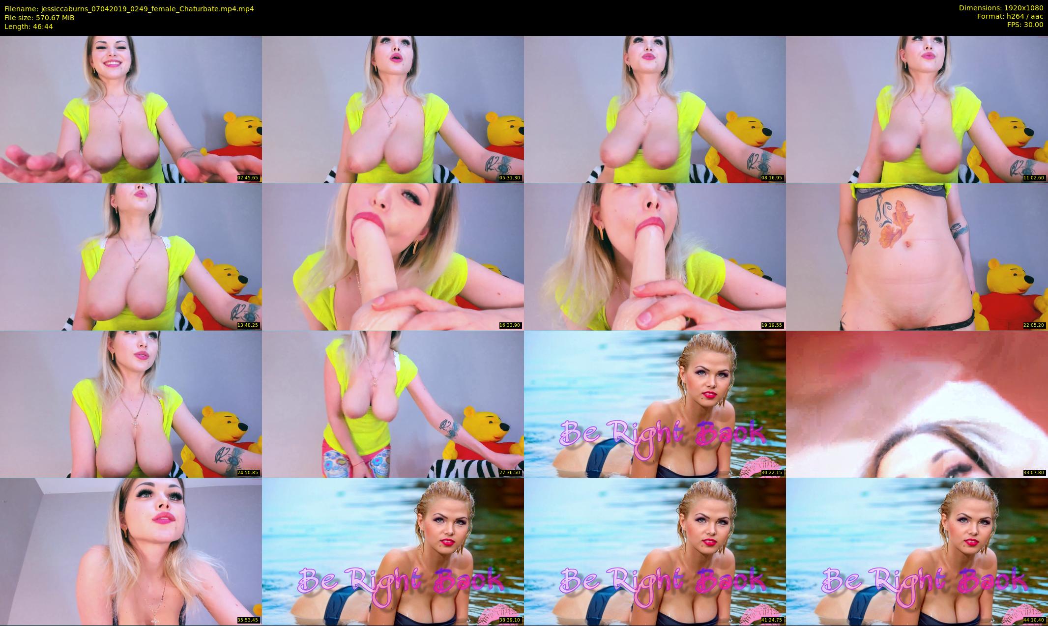jessiccaburns — 47 minute Chaturbate female cam show recording, 1080p, Apr 7, 2019