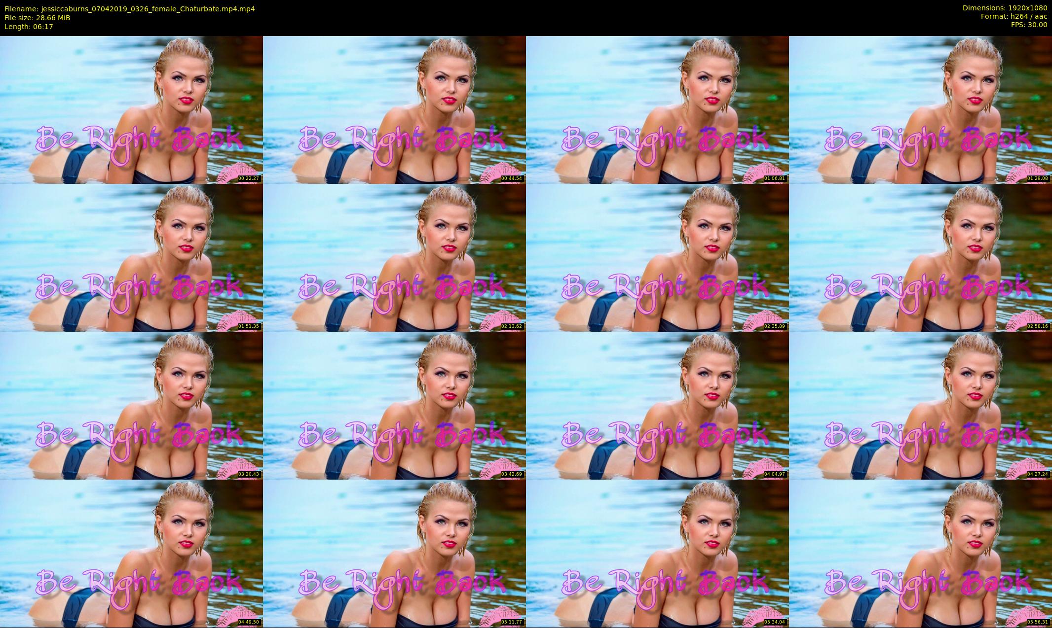 jessiccaburns — 7 minute Chaturbate female cam show recording, 1080p, Apr 7, 2019