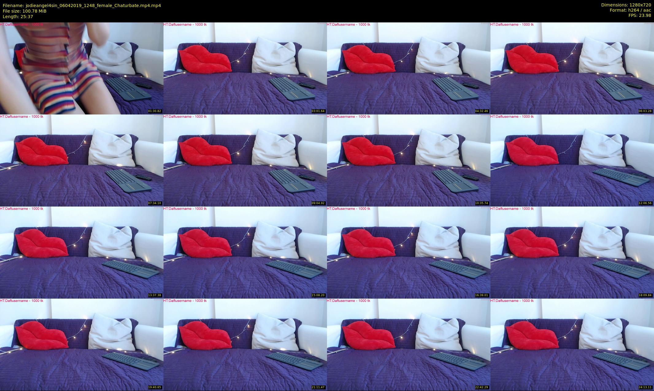 jodieangel4sin — 26 minute Chaturbate female cam show recording, 720p, Apr 6, 2019