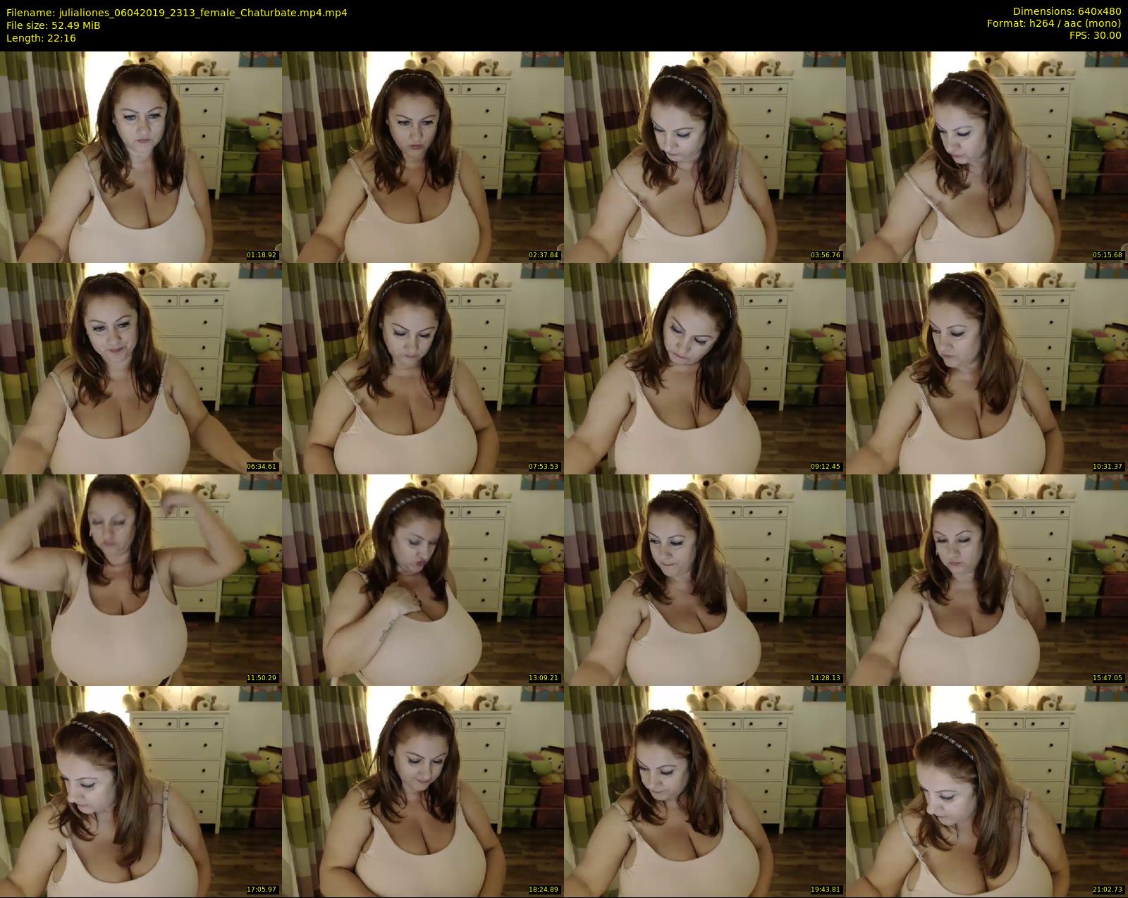 julialiones — 23 minute Chaturbate female cam show recording, 480p, Apr 6, 2019