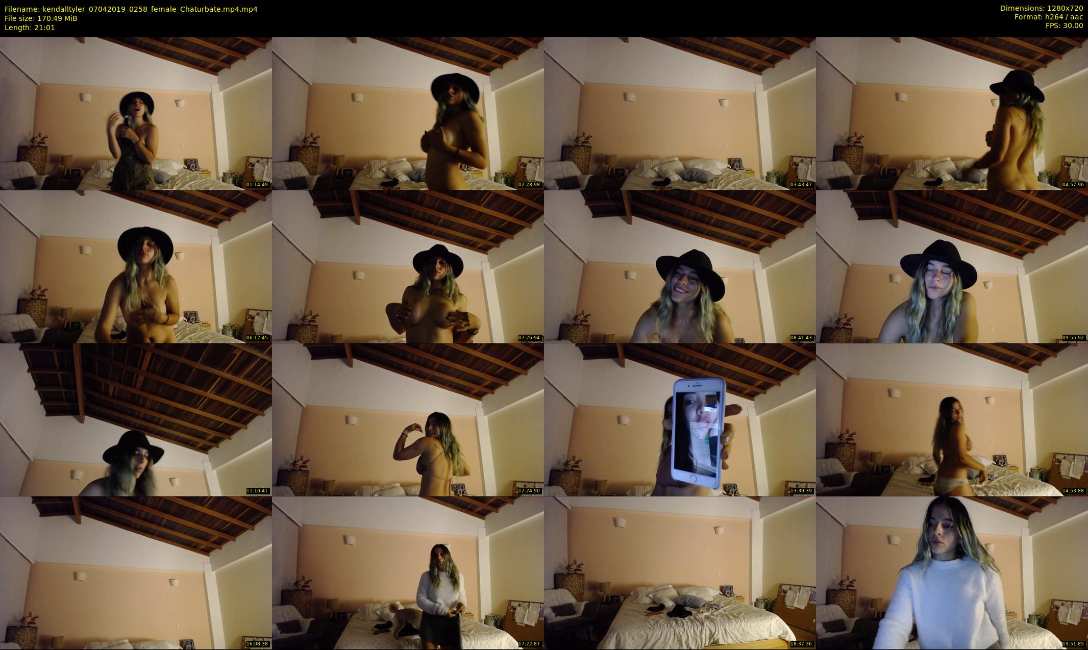 kendalltyler — 22 minute Chaturbate female cam show recording, 720p, Apr 7, 2019