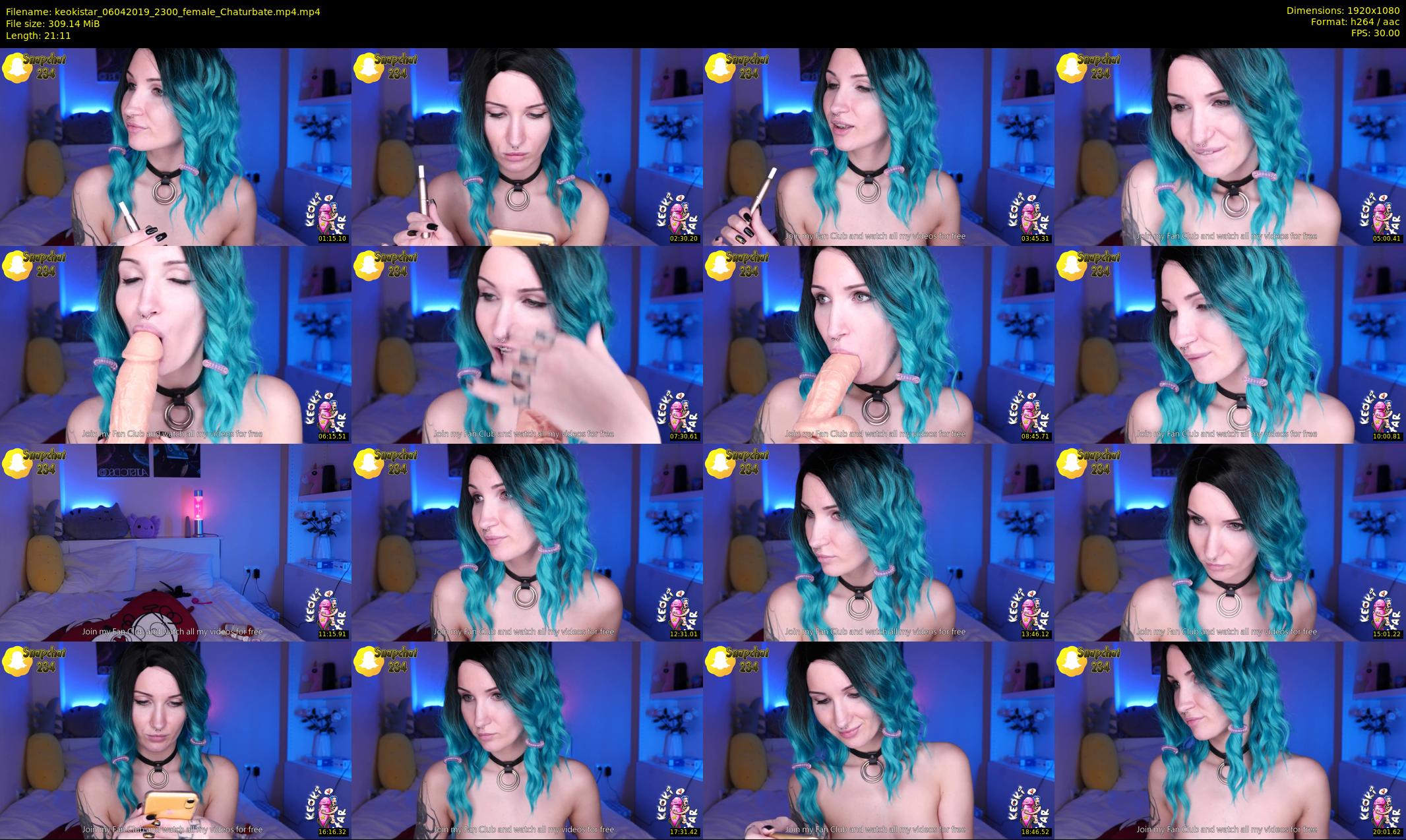 keokistar — 22 minute Chaturbate female cam show recording, 1080p, Apr 6, 2019