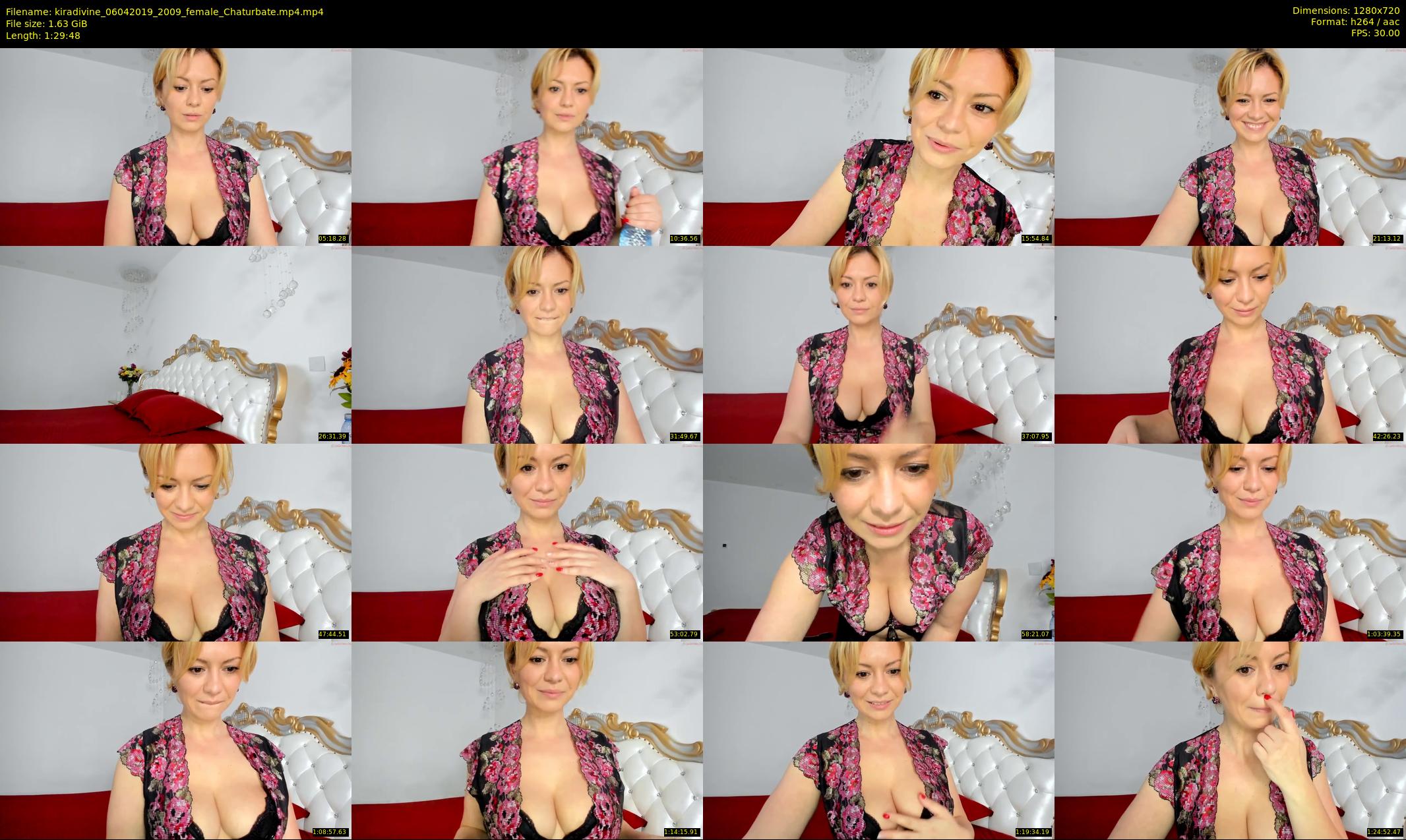 kiradivine — 90 minute Chaturbate female cam show recording, 720p, Apr 6, 2019