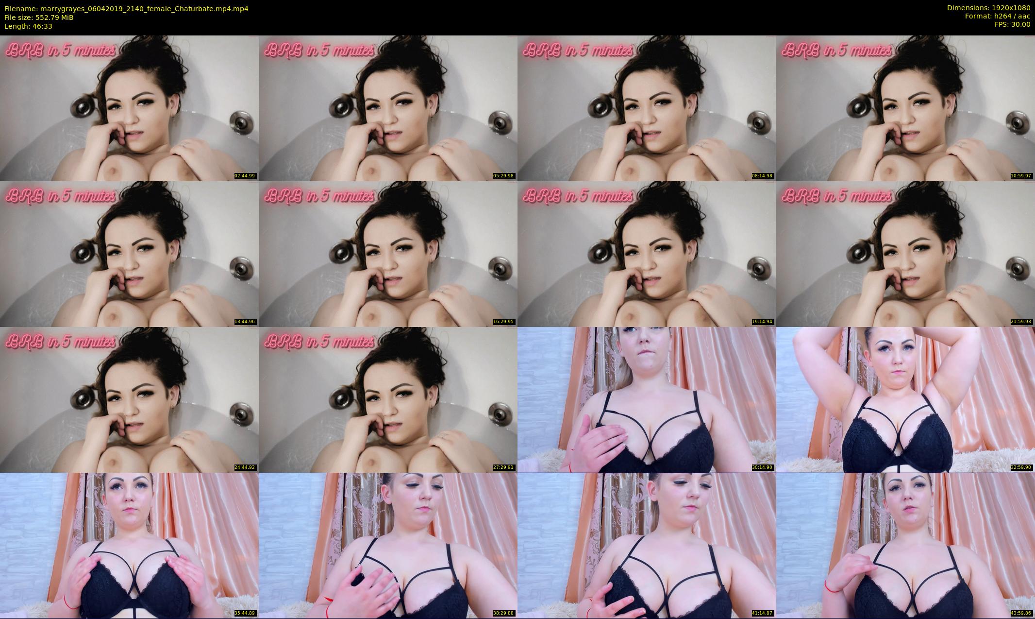 marrygrayes — 47 minute Chaturbate female cam show recording, 1080p, Apr 6, 2019