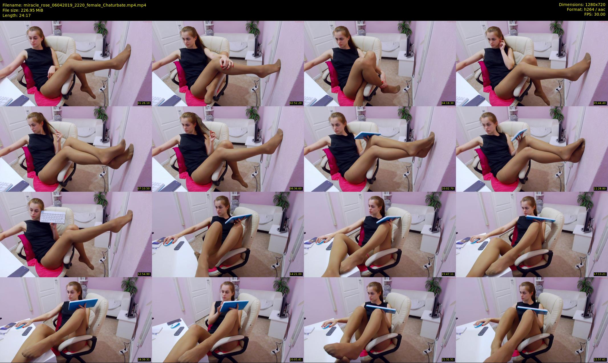miracle_rose — 25 minute Chaturbate female cam show recording, 720p, Apr 6, 2019