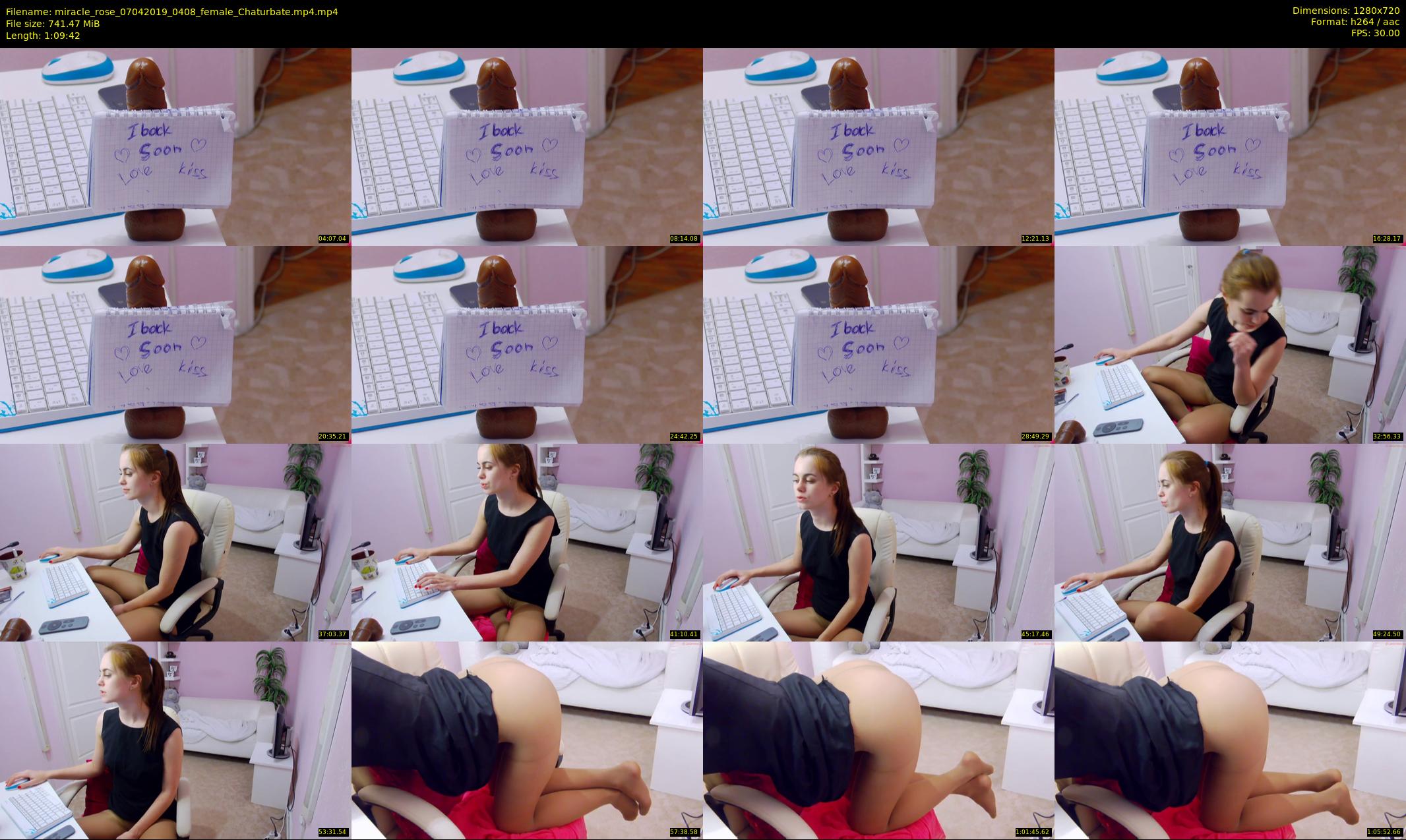 miracle_rose — 70 minute Chaturbate female cam show recording, 720p, Apr 7, 2019
