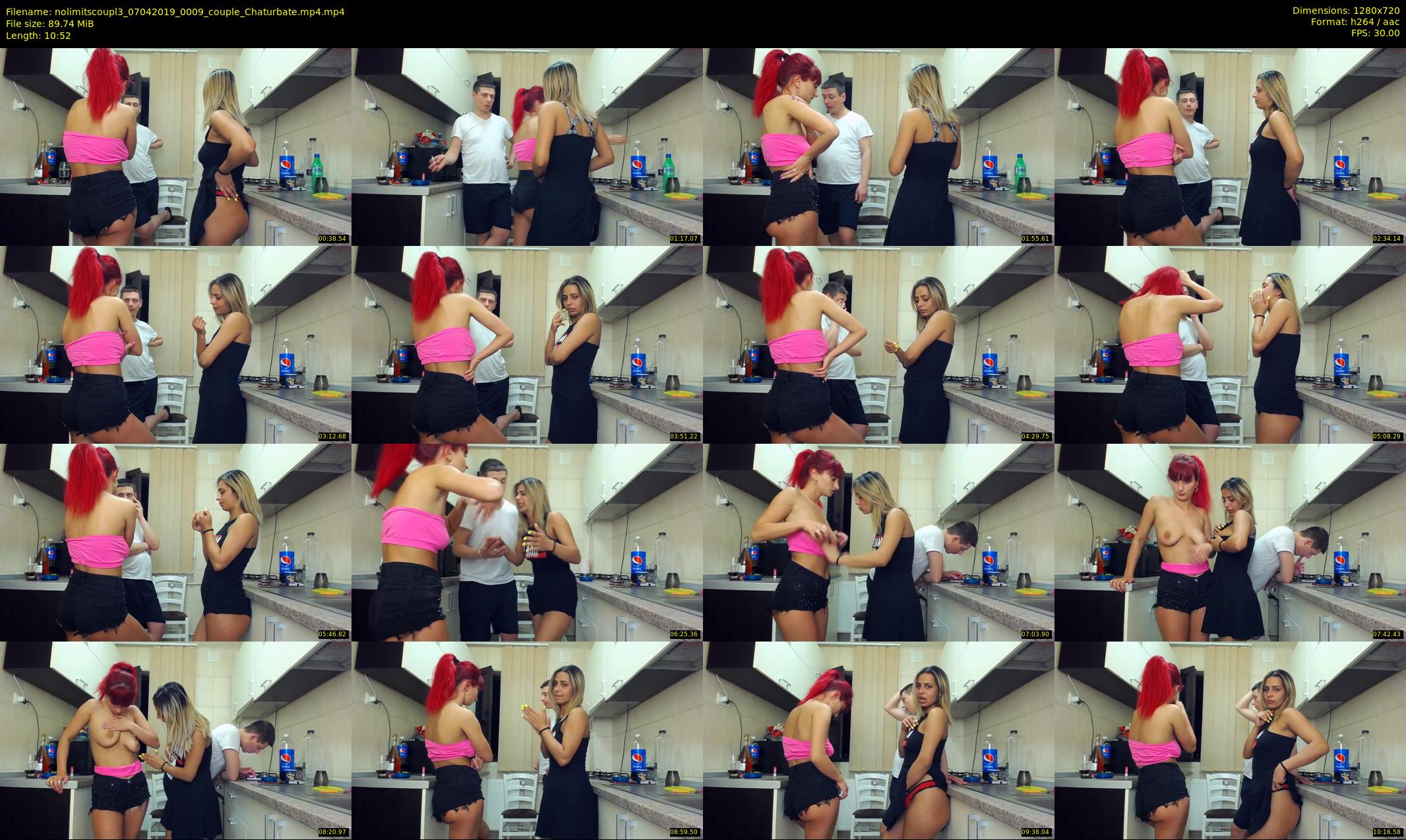 nolimitscoupl3 — 11 minute Chaturbate couple cam show recording, 720p, Apr 7, 2019