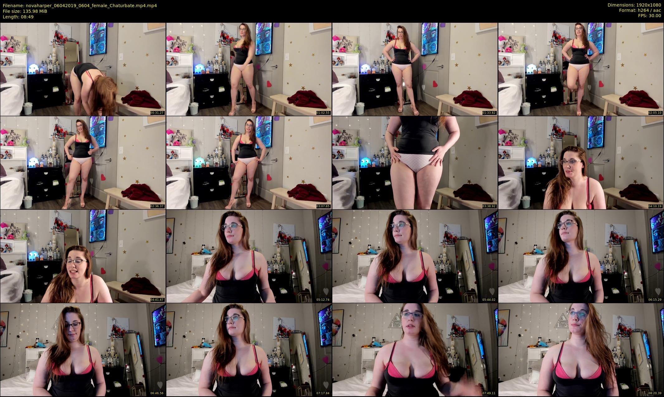 novaharper — 9 minute Chaturbate female cam show recording, 1080p, Apr 6, 2019