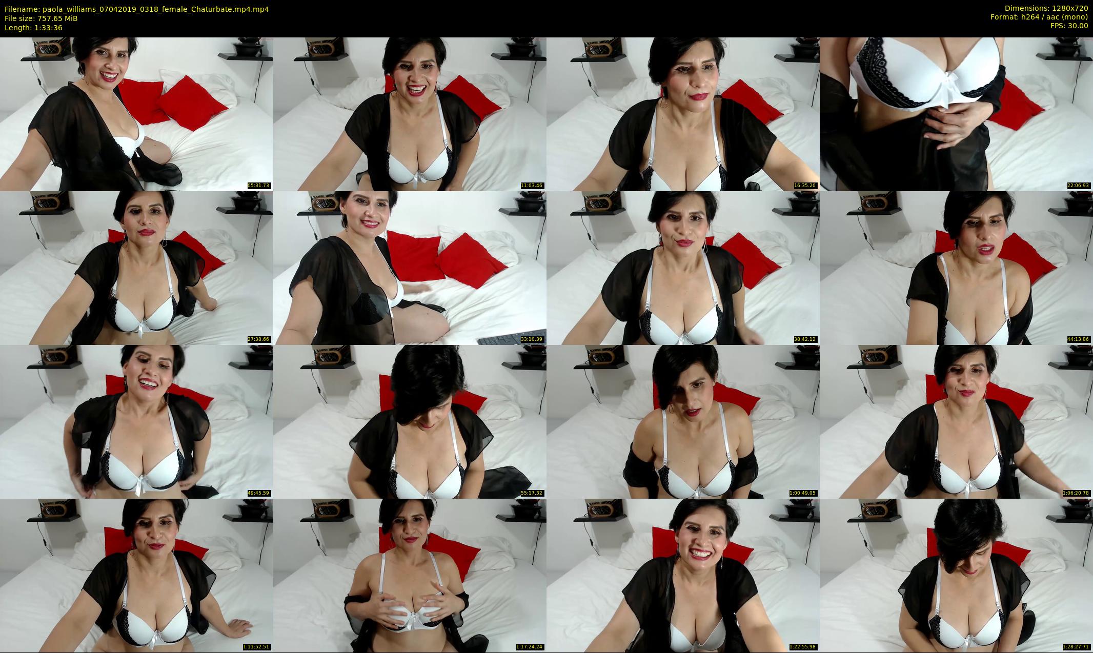 paola_williams — 94 minute Chaturbate female cam show recording, 720p, Apr 7, 2019