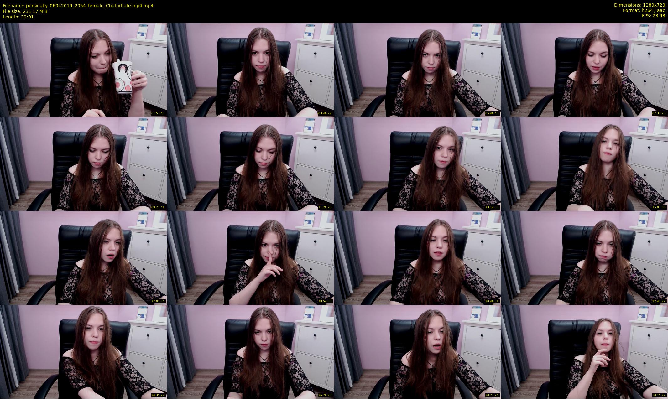 persinaky — 33 minute Chaturbate female cam show recording, 720p, Apr 6, 2019