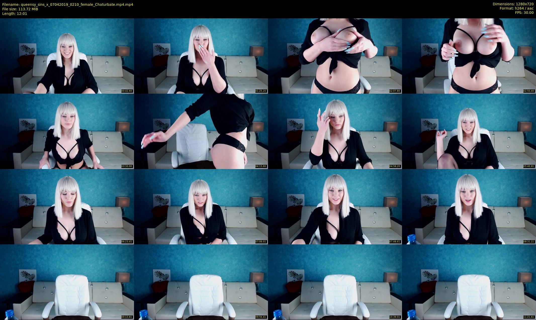 queensy_sins_x — 13 minute Chaturbate female cam show recording, 720p, Apr 7, 2019