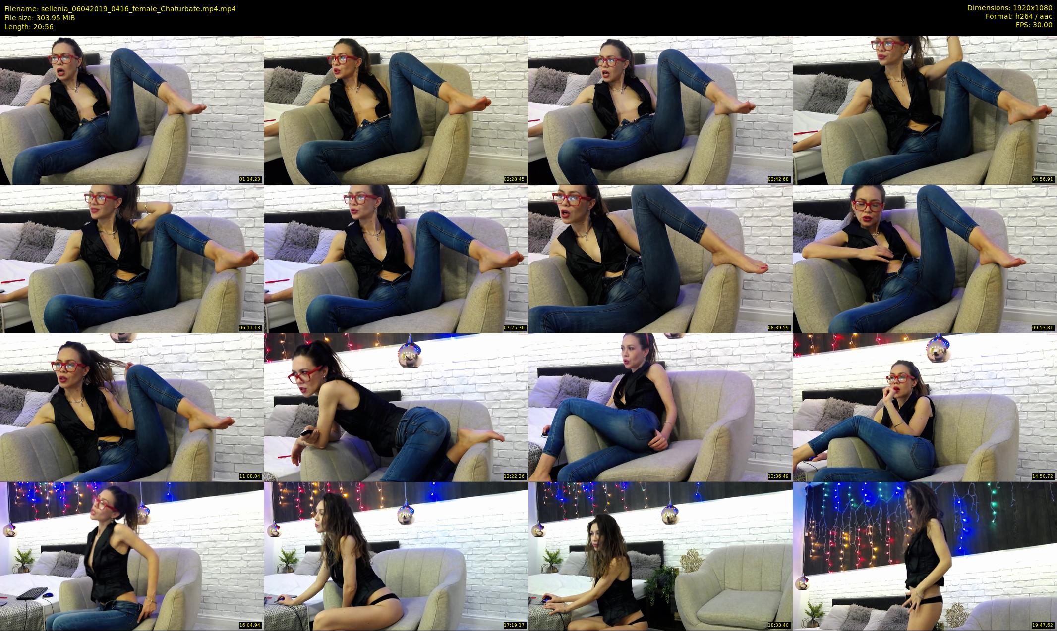 sellenia — 21 minute Chaturbate female cam show recording, 1080p, Apr 6, 2019