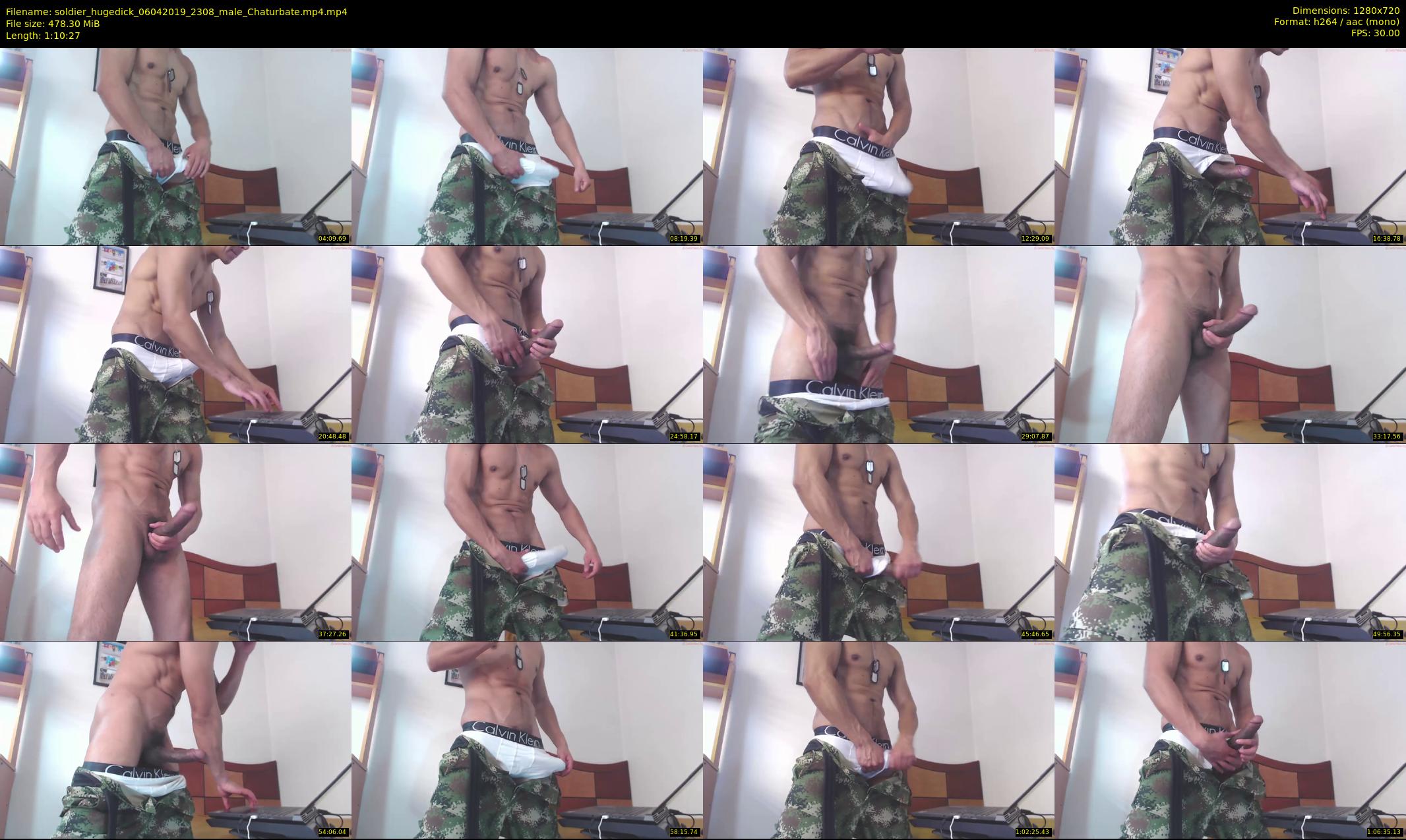 soldier_hugedick — 71 minute Chaturbate male cam show recording, 720p, Apr 6, 2019