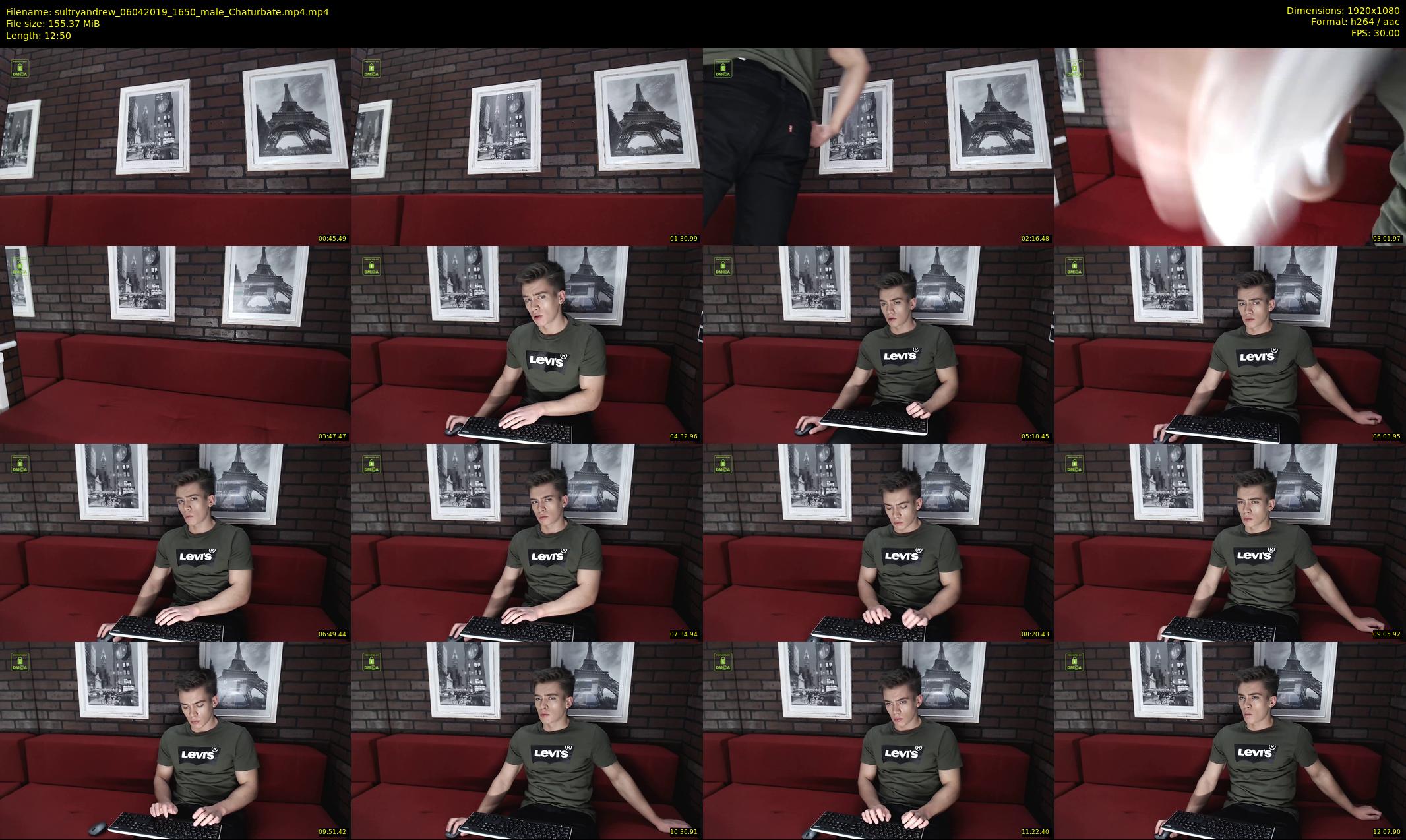 sultryandrew — 13 minute Chaturbate male cam show recording, 1080p, Apr 6, 2019