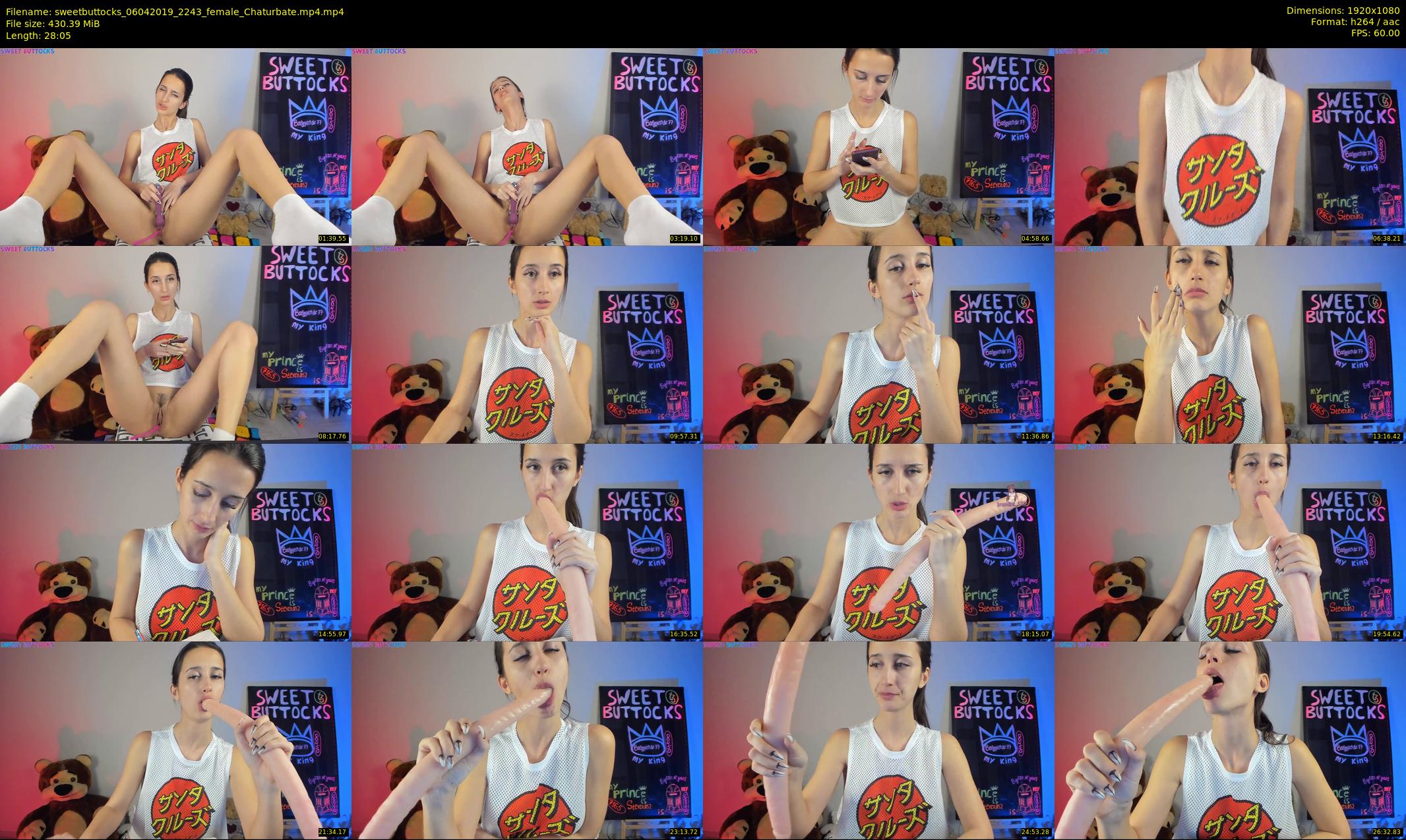sweetbuttocks — 29 minute Chaturbate female cam show recording, 1080p, Apr 6, 2019
