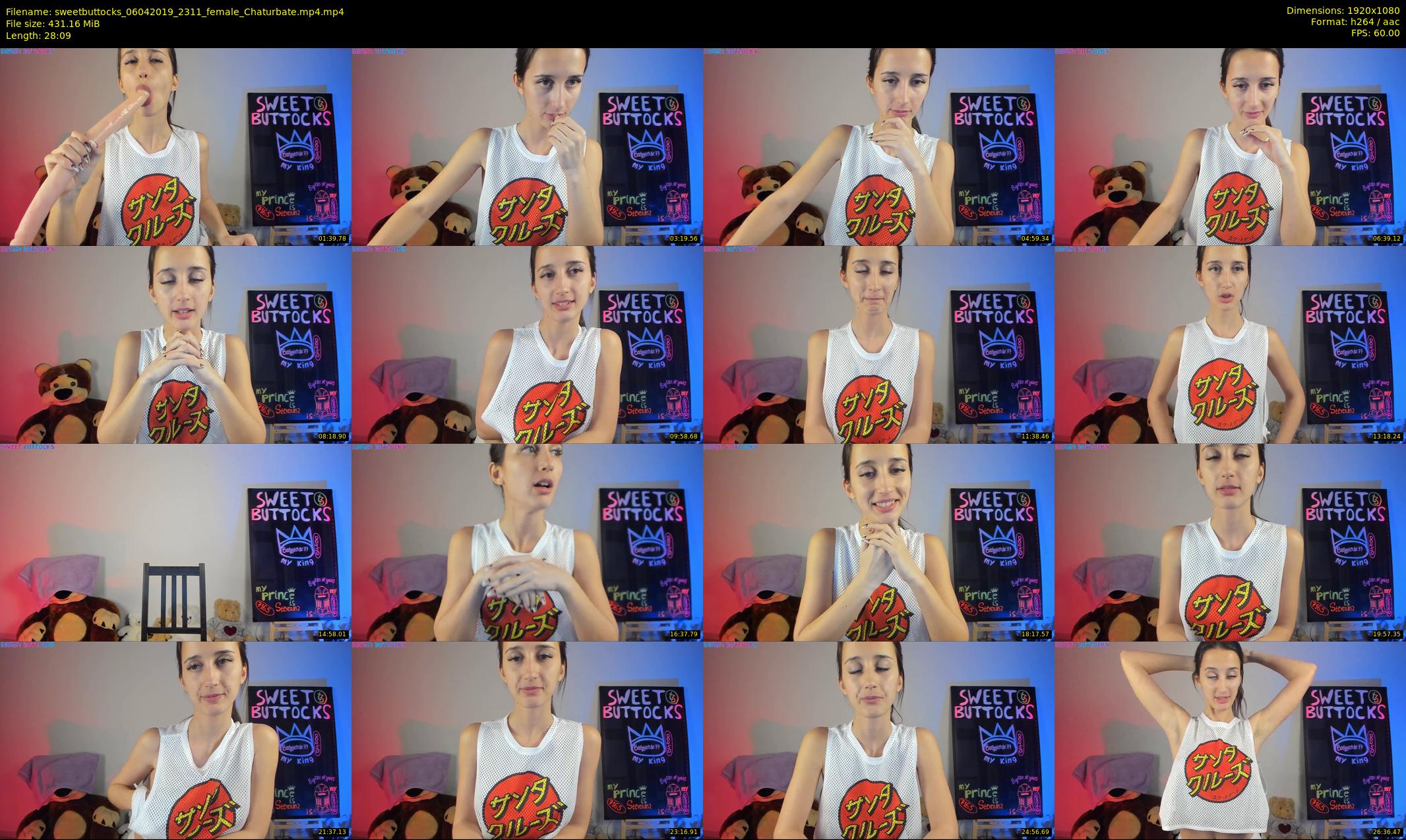 sweetbuttocks — 29 minute Chaturbate female cam show recording, 1080p, Apr 6, 2019