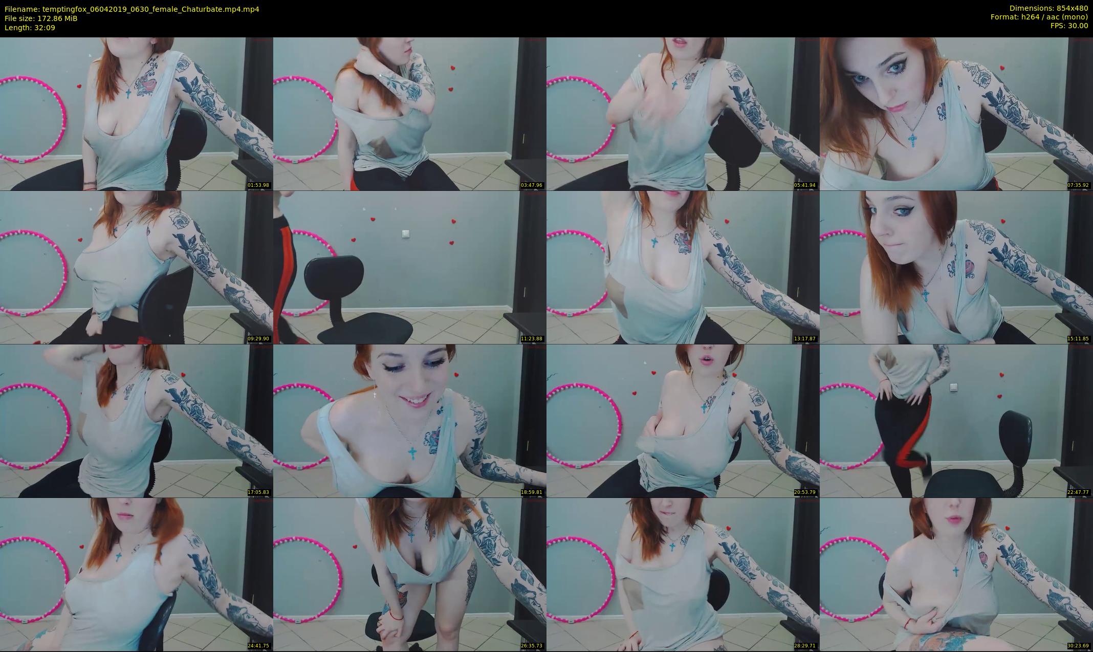 temptingfox — 33 minute Chaturbate female cam show recording, 480p, Apr 6, 2019