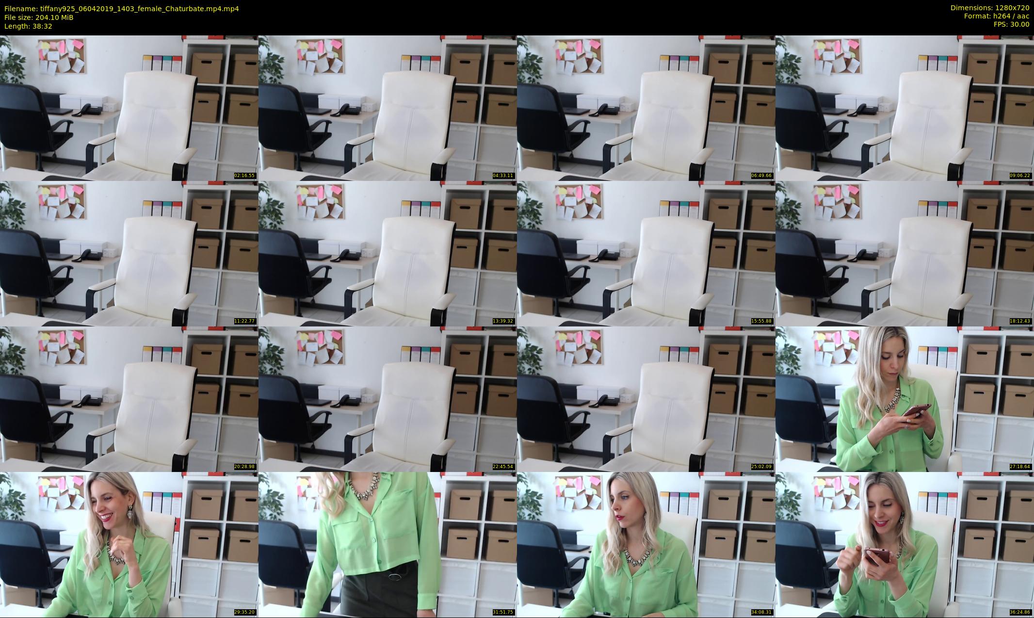 tiffany925 — 39 minute Chaturbate female cam show recording, 720p, Apr 6, 2019