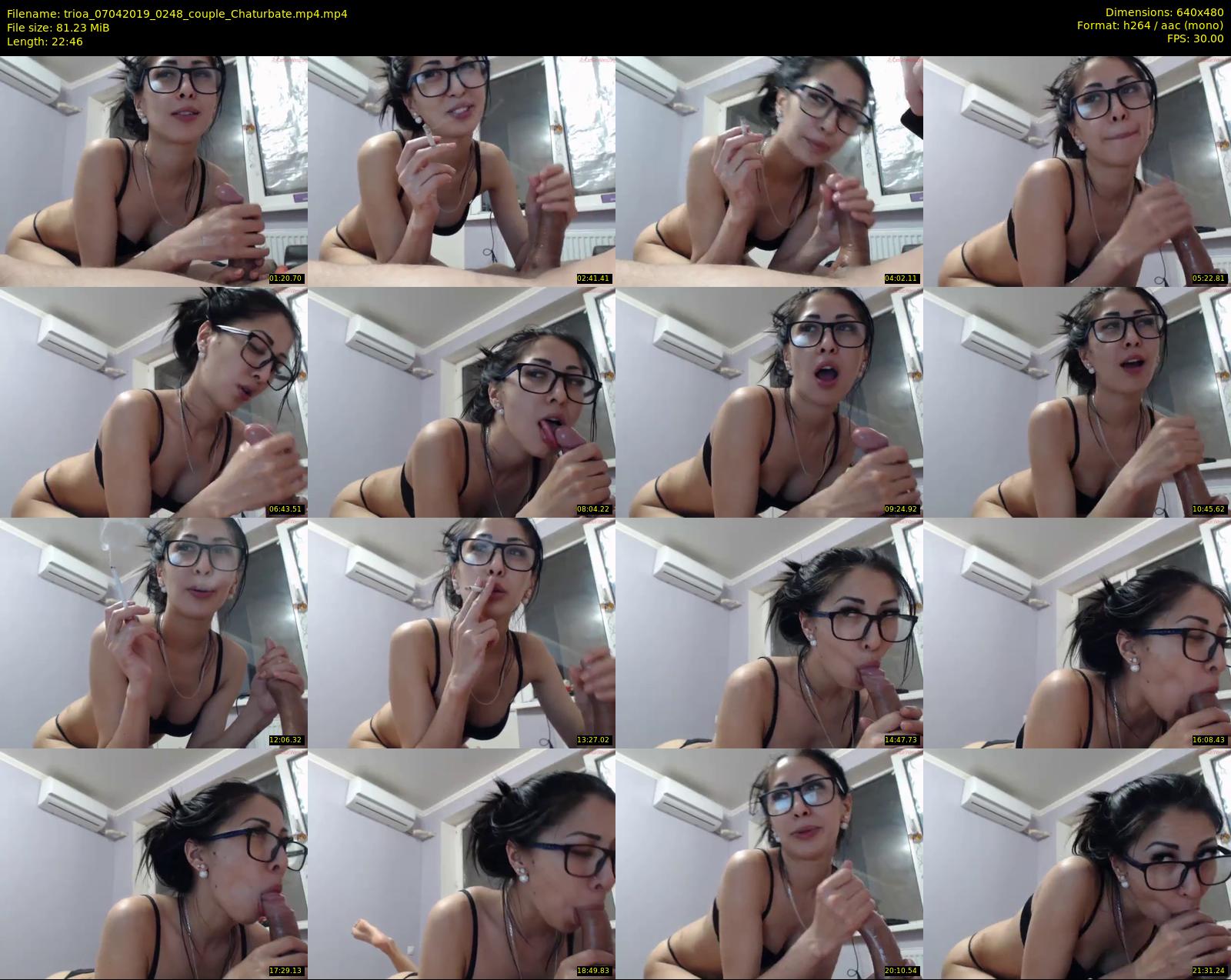 trioa — 23 minute Chaturbate couple cam show recording, 480p, Apr 7, 2019