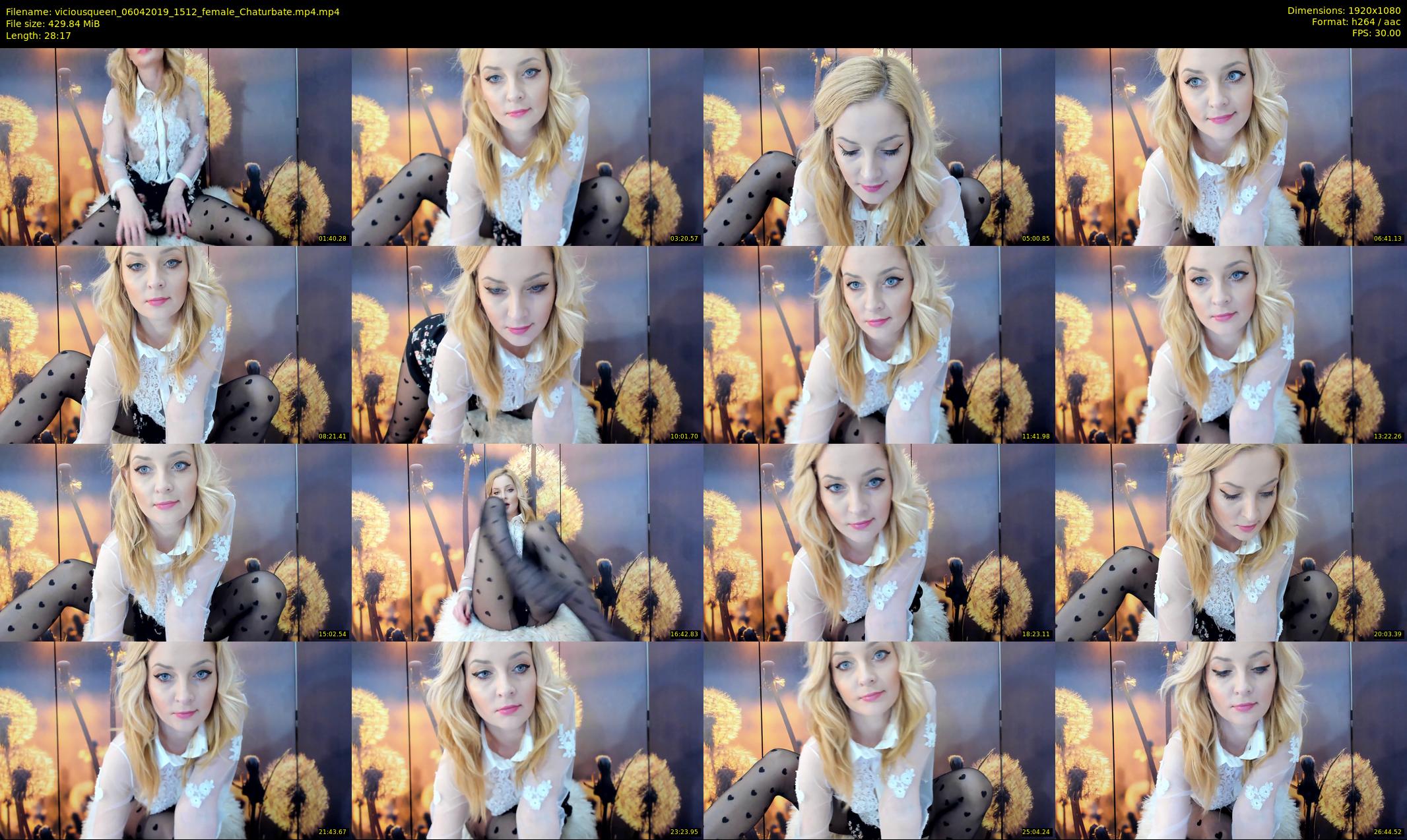 viciousqueen — 29 minute Chaturbate female cam show recording, 1080p, Apr 6, 2019