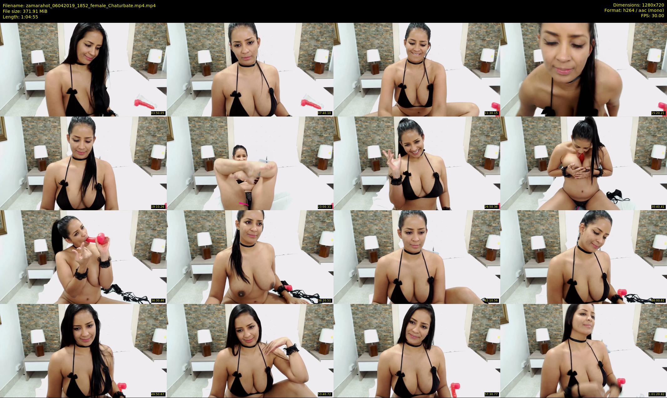 zamarahot — 65 minute Chaturbate female cam show recording, 720p, Apr 6, 2019