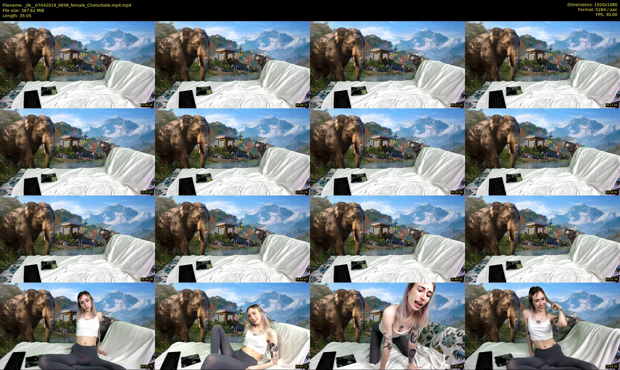 _0k_ — 36 minute Chaturbate female cam show recording, 1080p, Apr 7, 2019