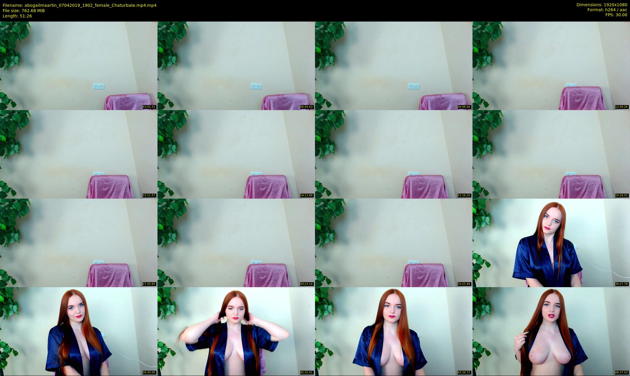 abogailmaartin — 52 minute Chaturbate female cam show recording, 1080p, Apr 7, 2019