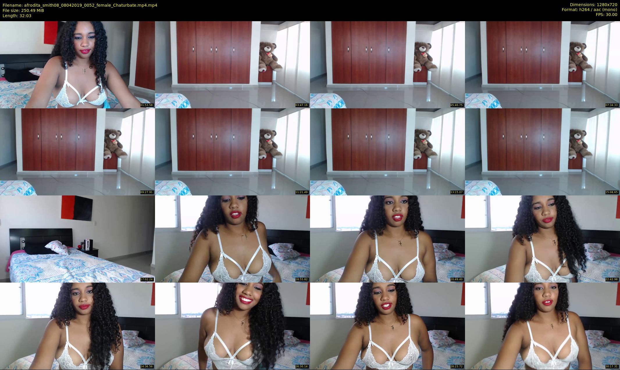 afrodita_smith08 — 33 minute Chaturbate female cam show recording, 720p, Apr 8, 2019