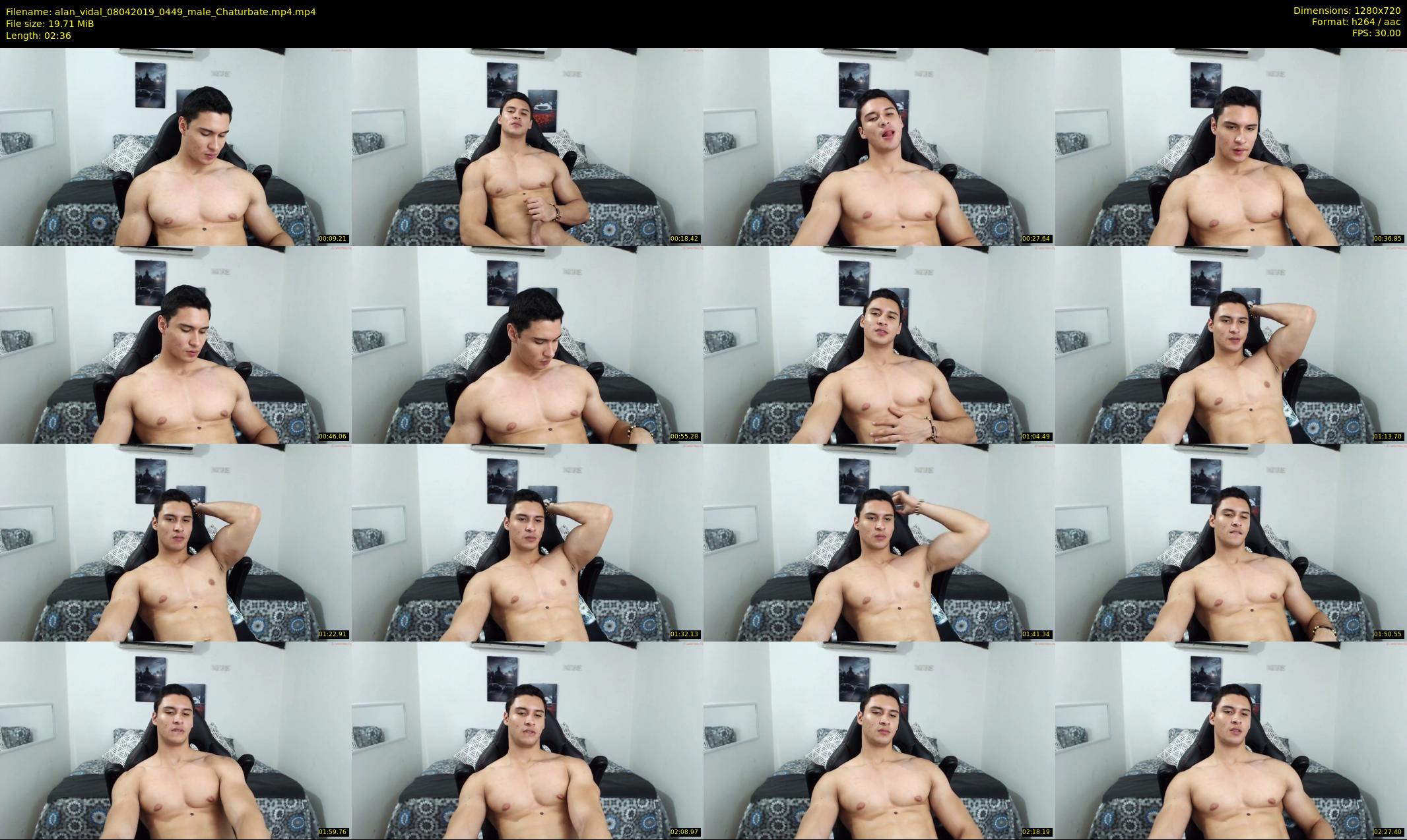 alan_vidal — 3 minute Chaturbate male cam show recording, 720p, Apr 8, 2019