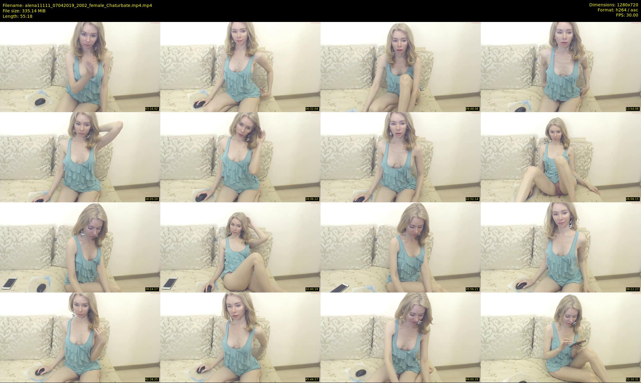 alena11111 — 56 minute Chaturbate female cam show recording, 720p, Apr 7, 2019