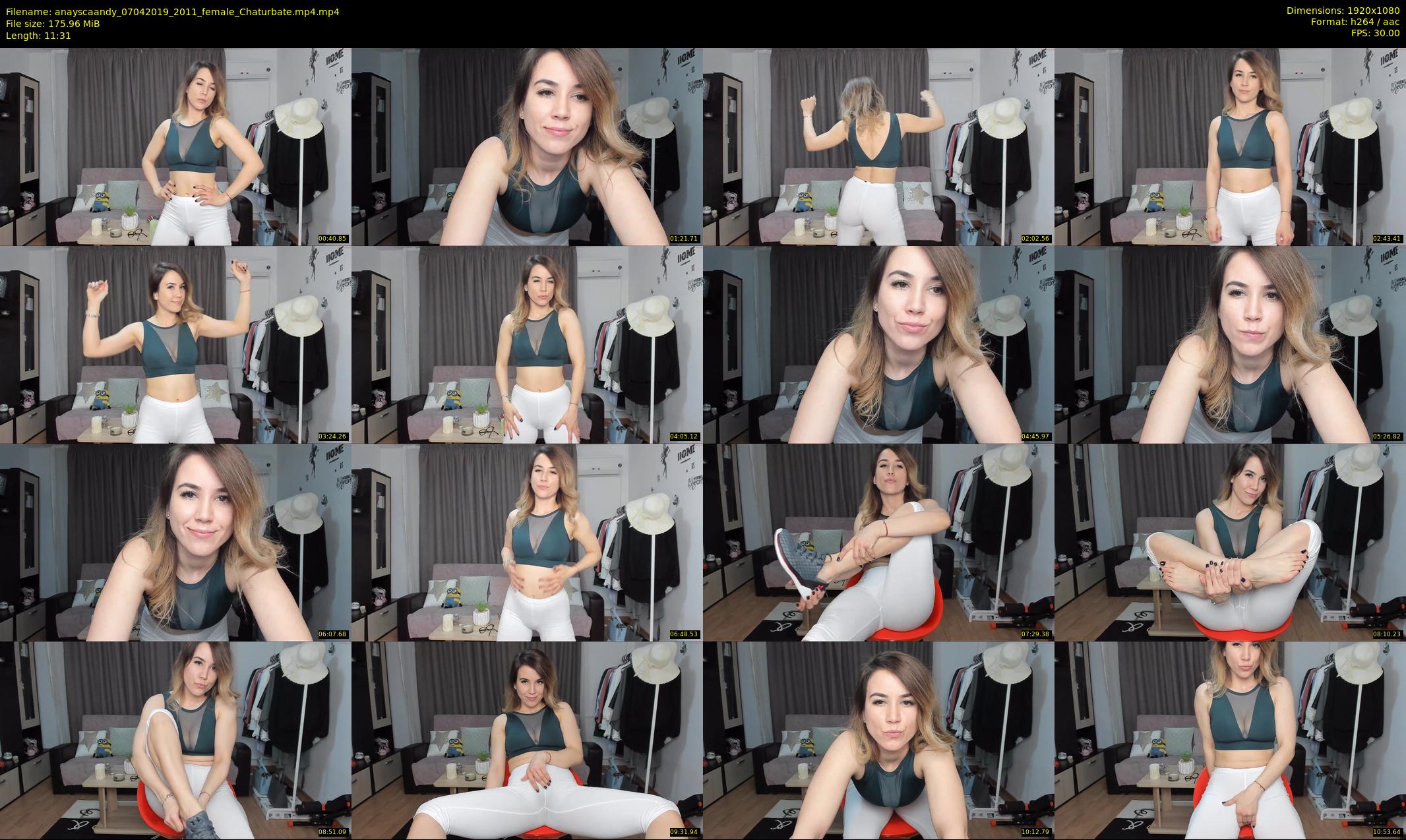 anayscaandy — 12 minute Chaturbate female cam show recording, 1080p, Apr 7, 2019