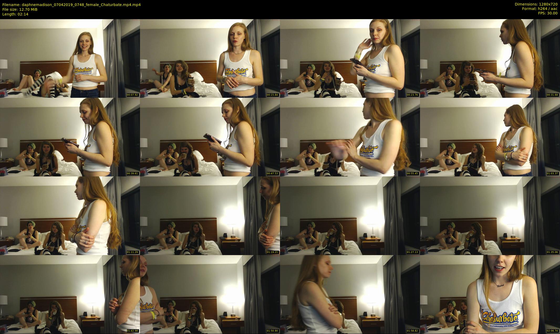 daphnemadison — 3 minute Chaturbate couple cam show recording, 720p, Apr 7, 2019